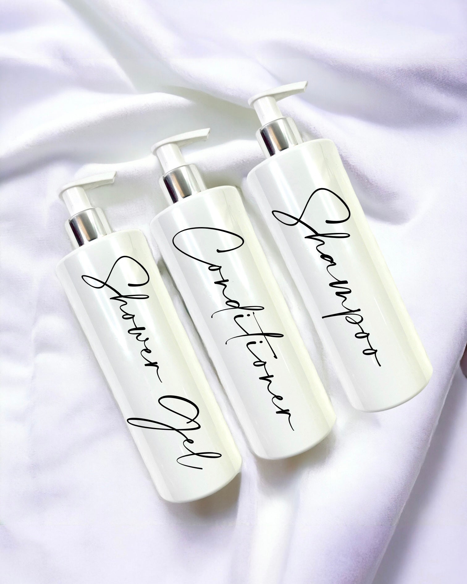 500ML WHITE PUMP BOTTLE