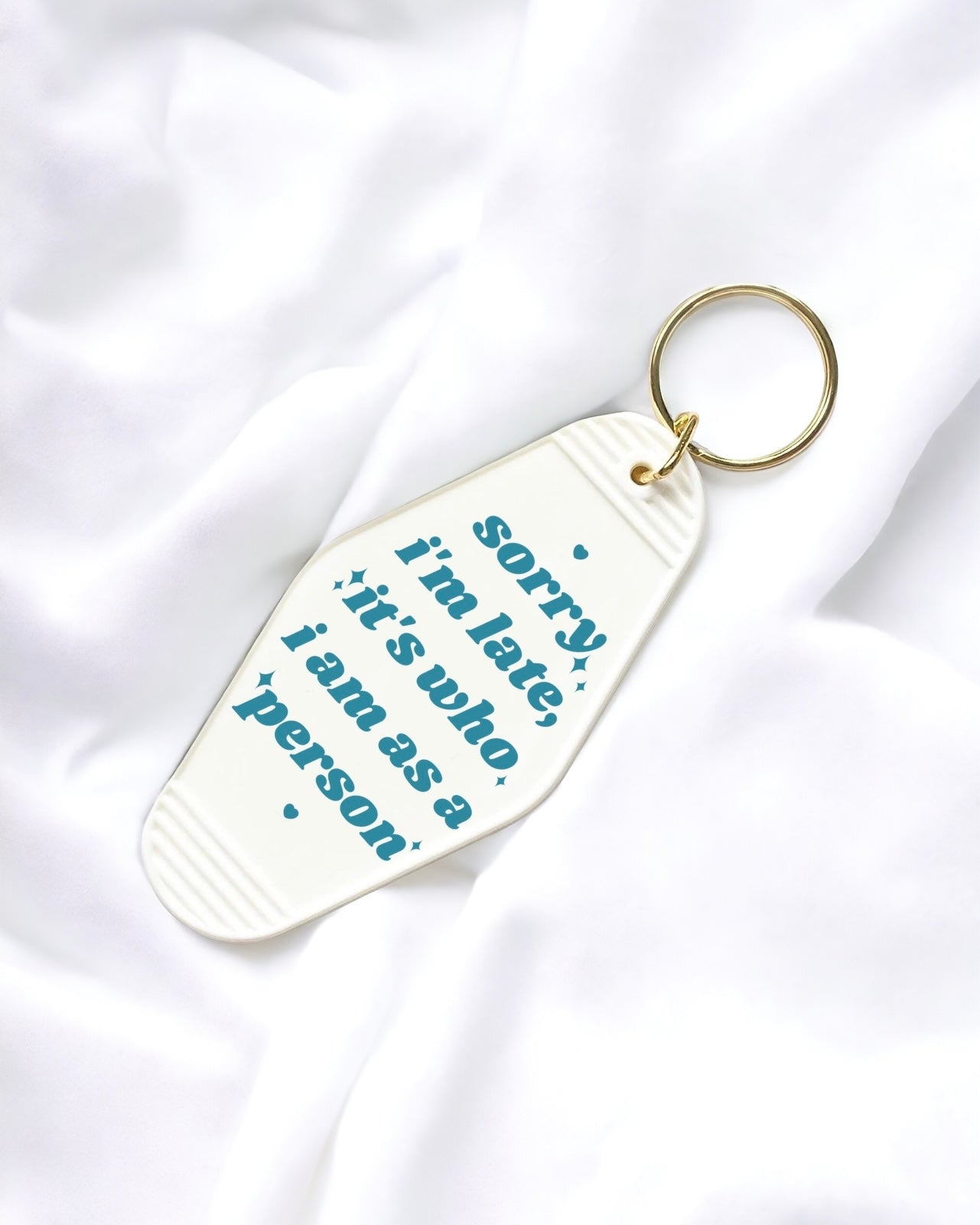 UVDTF - MOTEL DECAL - SORRY I’M LATE IT’S WHO I AM AS A PERSON