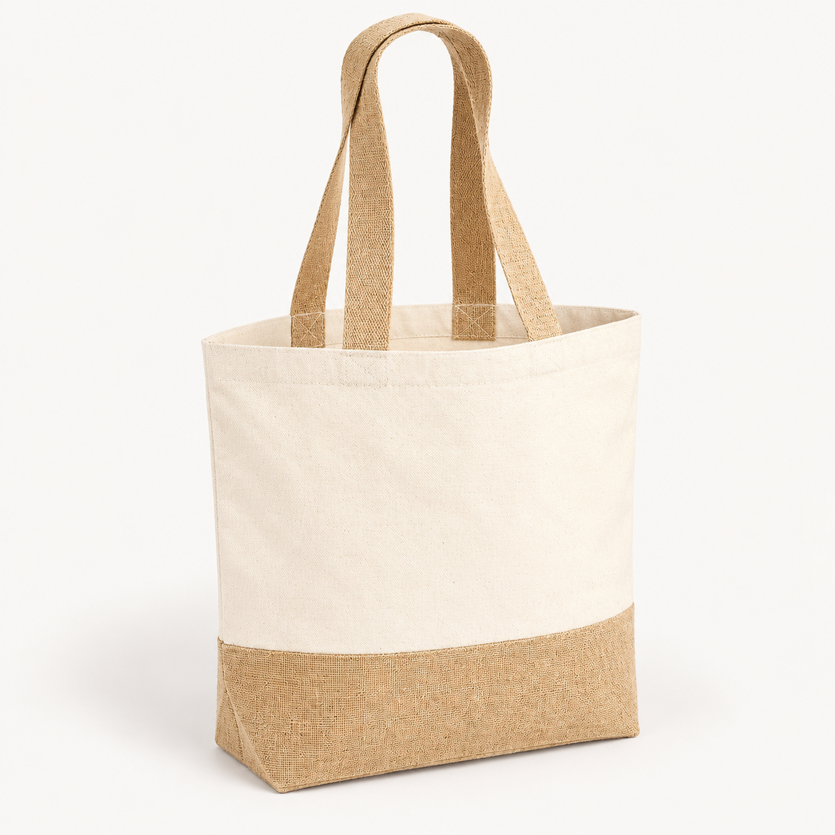 JUTE BASE CANVAS TOTE