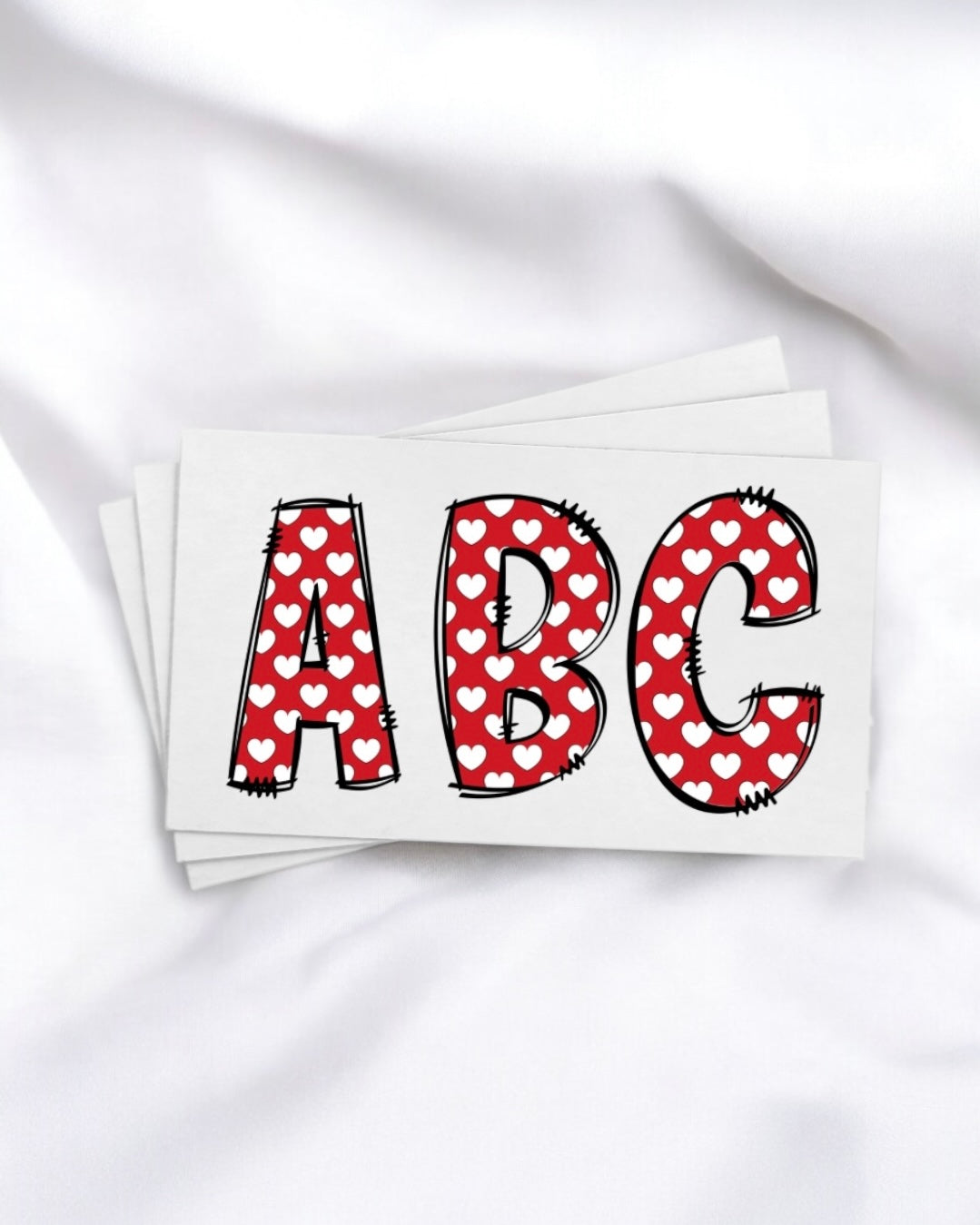 DTF - VALENTINES ALPHABET 20CM