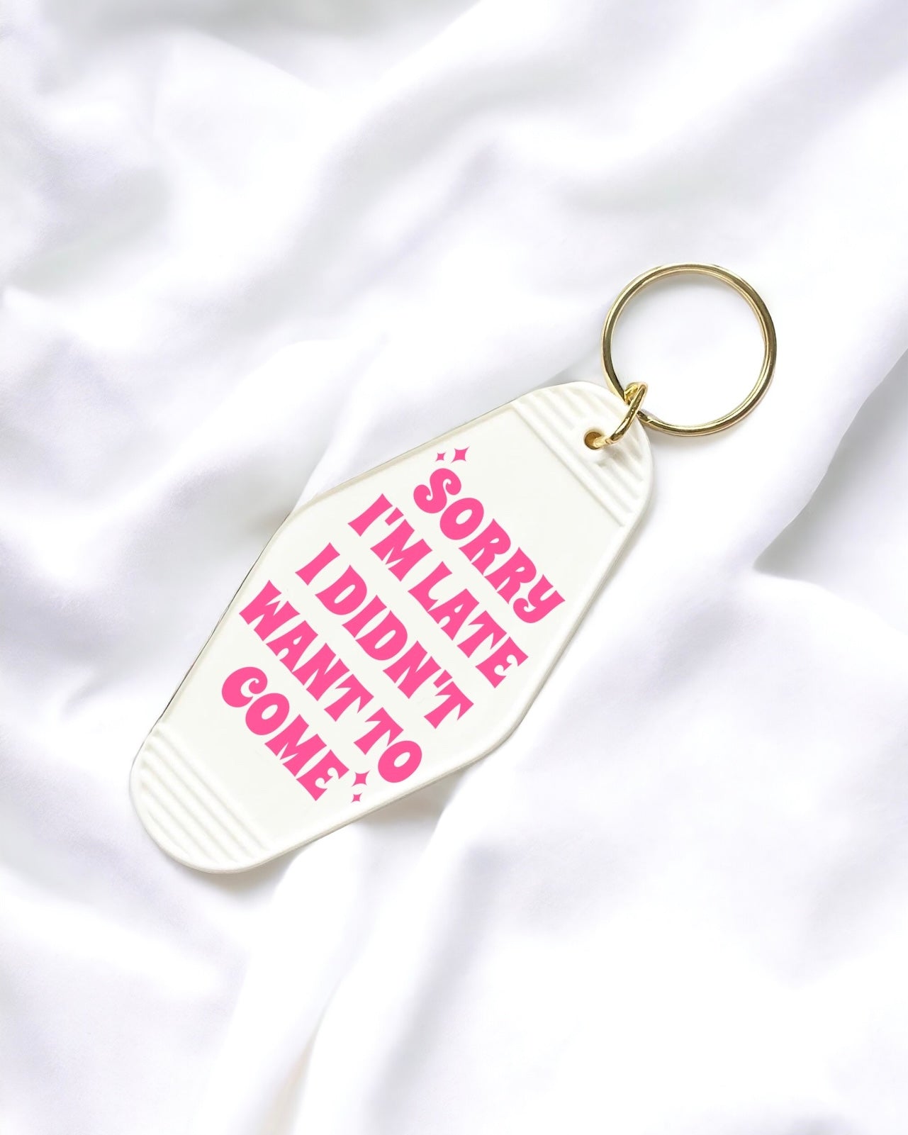 UVDTF - MOTEL DECAL - SORRY I’M LATE I DIDN’T WANT TO COME