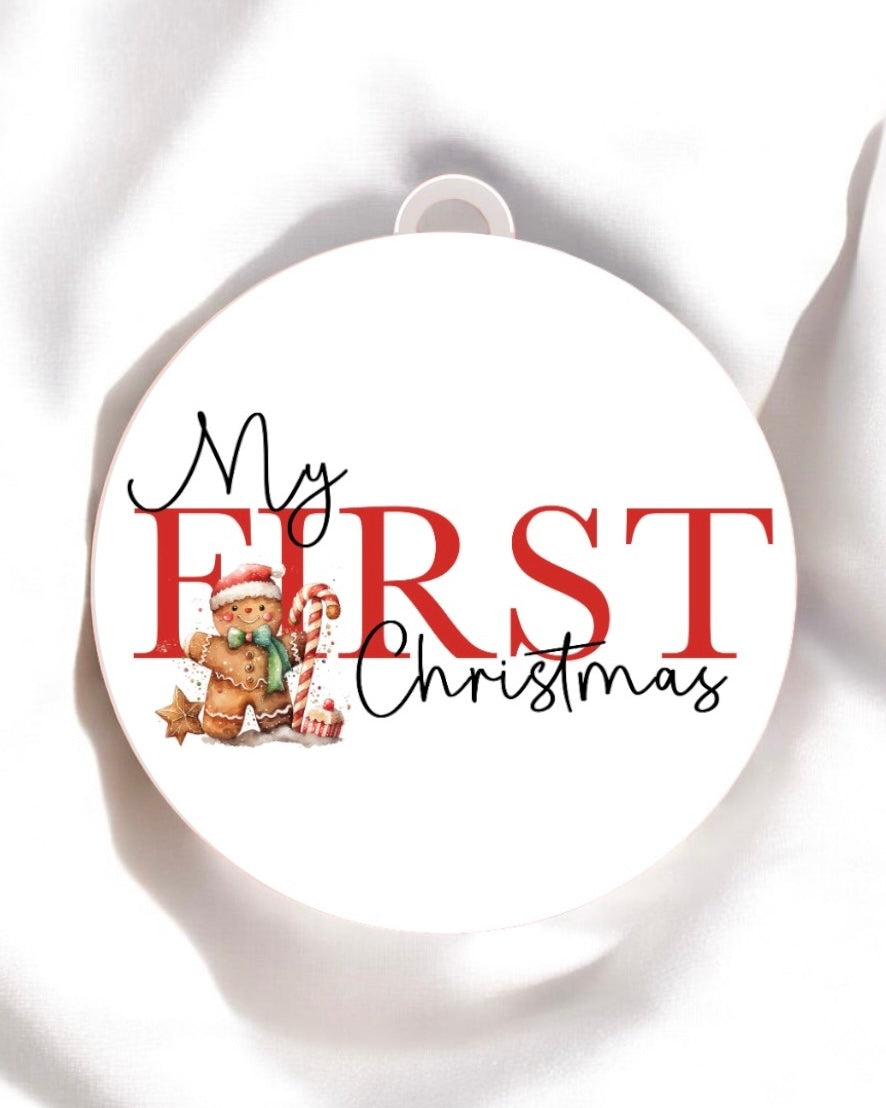 UVDTF - RED MY FIRST CHRISTMAS DECAL