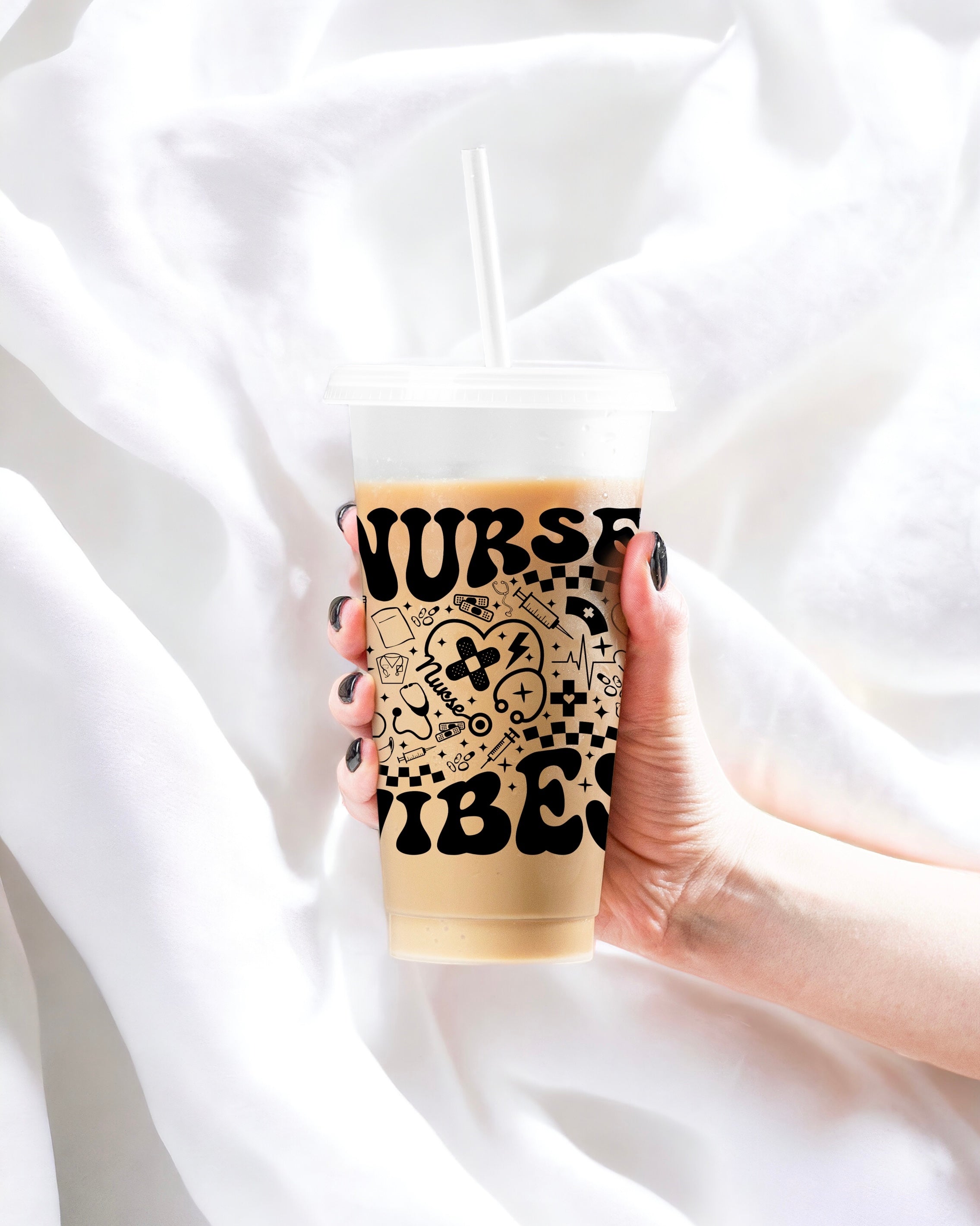 UVDTF - RETRO NURSE VIBES COLLAGE DECAL