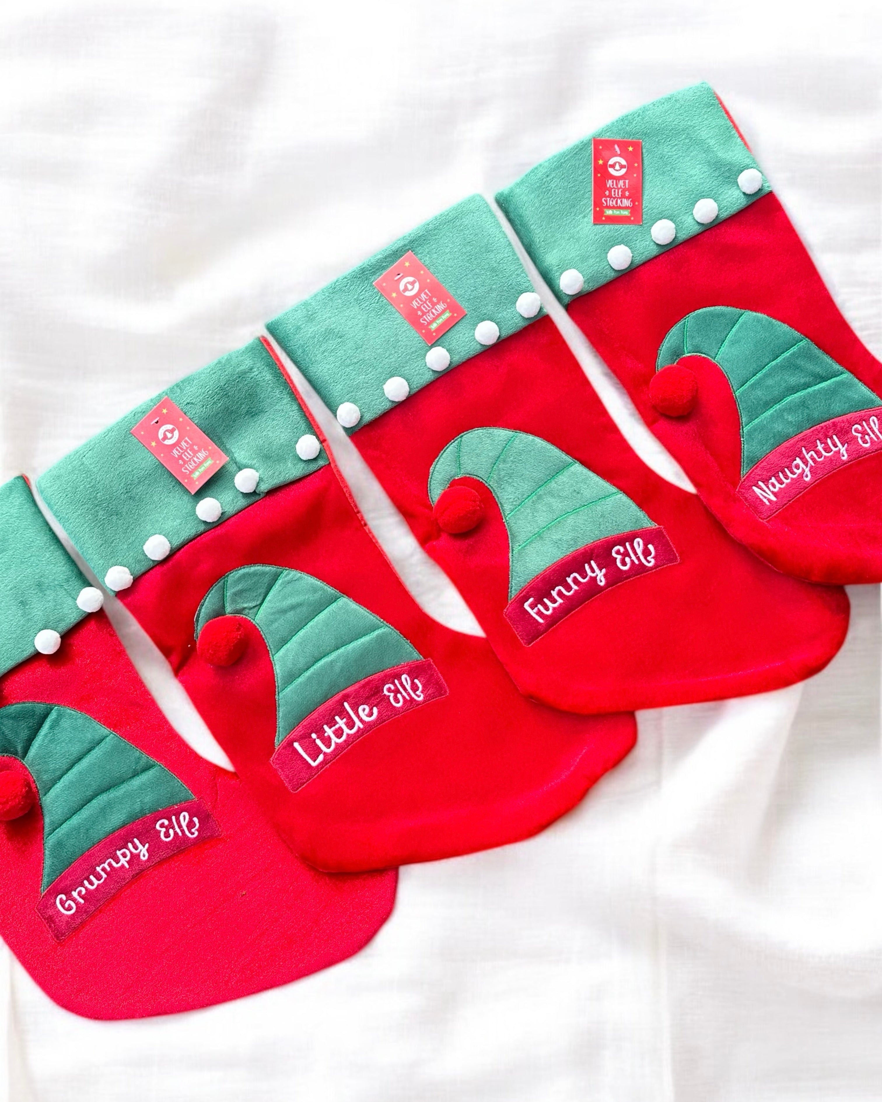 VELVET ELF STOCKING