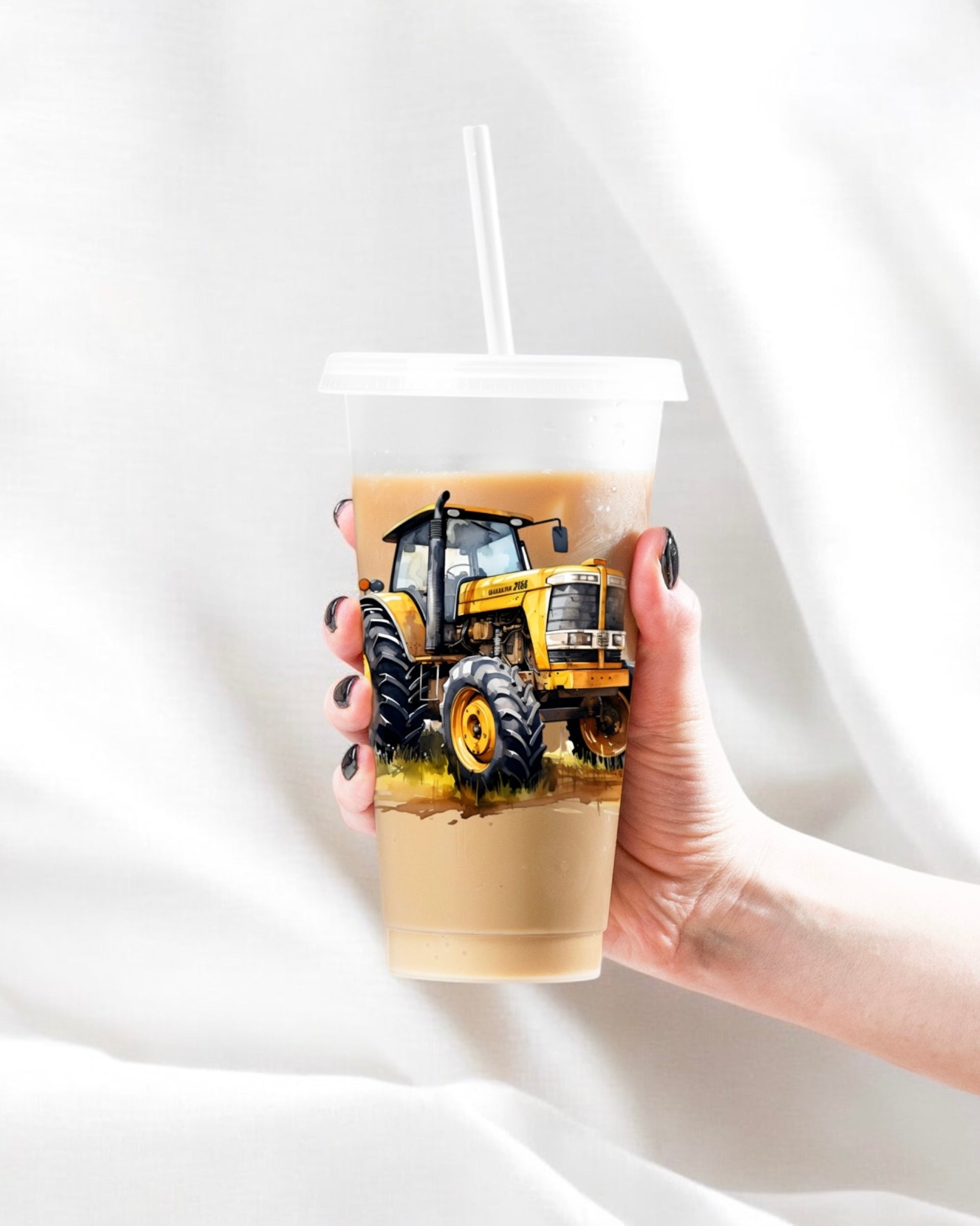 UVDTF - YELLOW TRACTOR DECAL