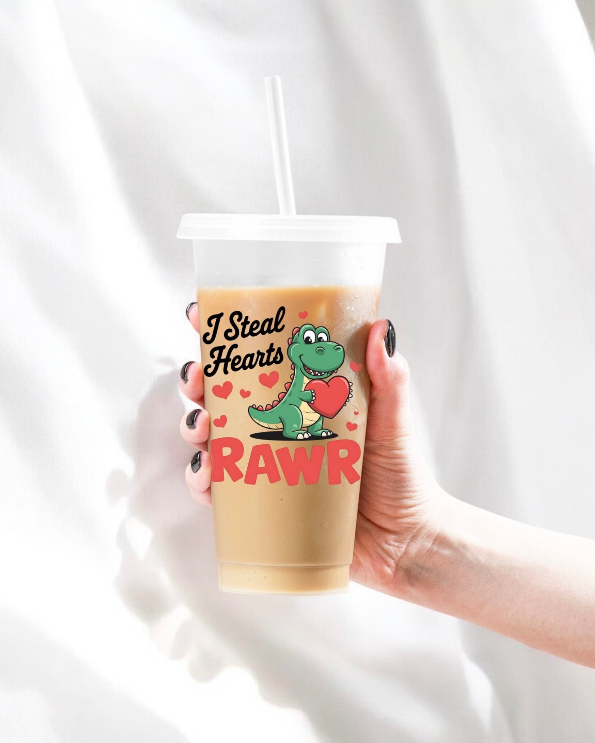 UVDTF - I STEAL HEARTS RAWR DECAL