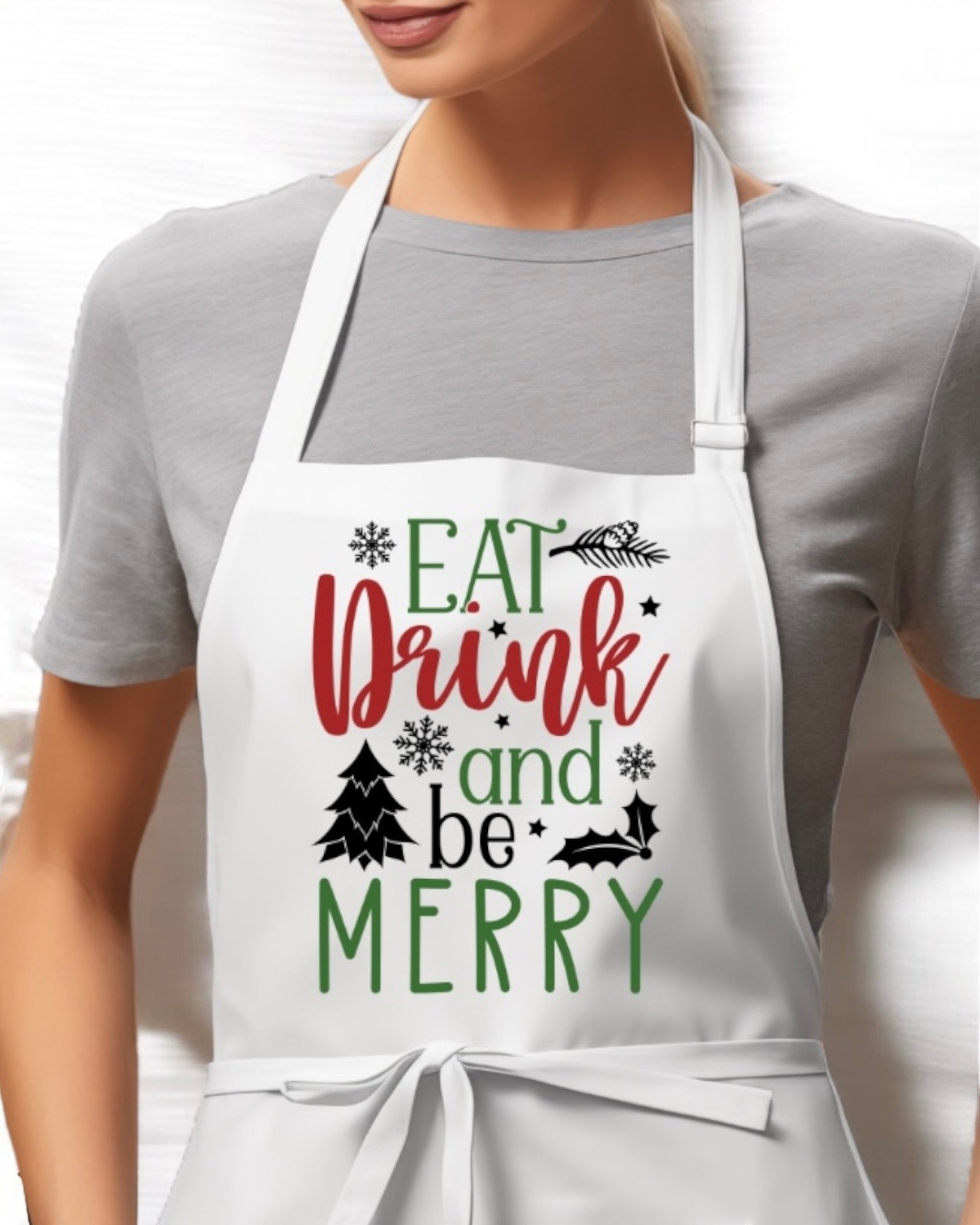DTF - APRON EAT, DRINK & BE MERRY