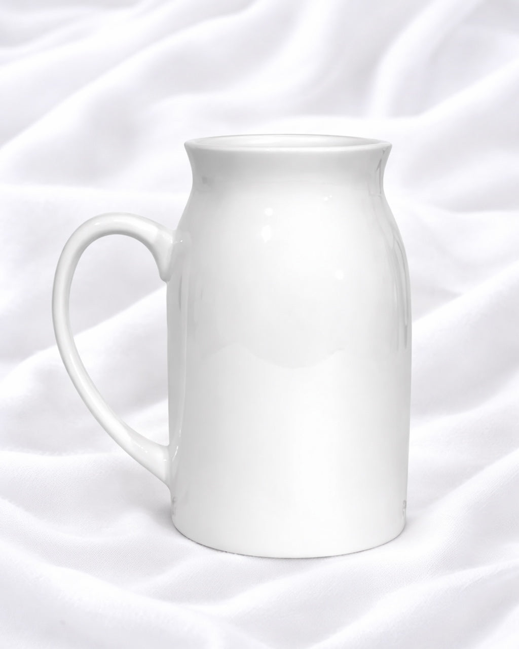 WHITE CERAMIC MILK JUG