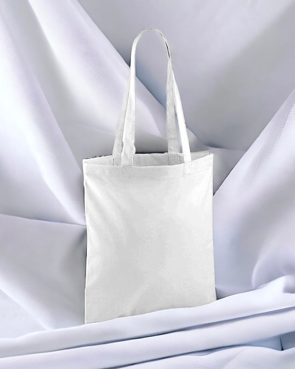 TOTE BAG LONG HANDLES - WHITE