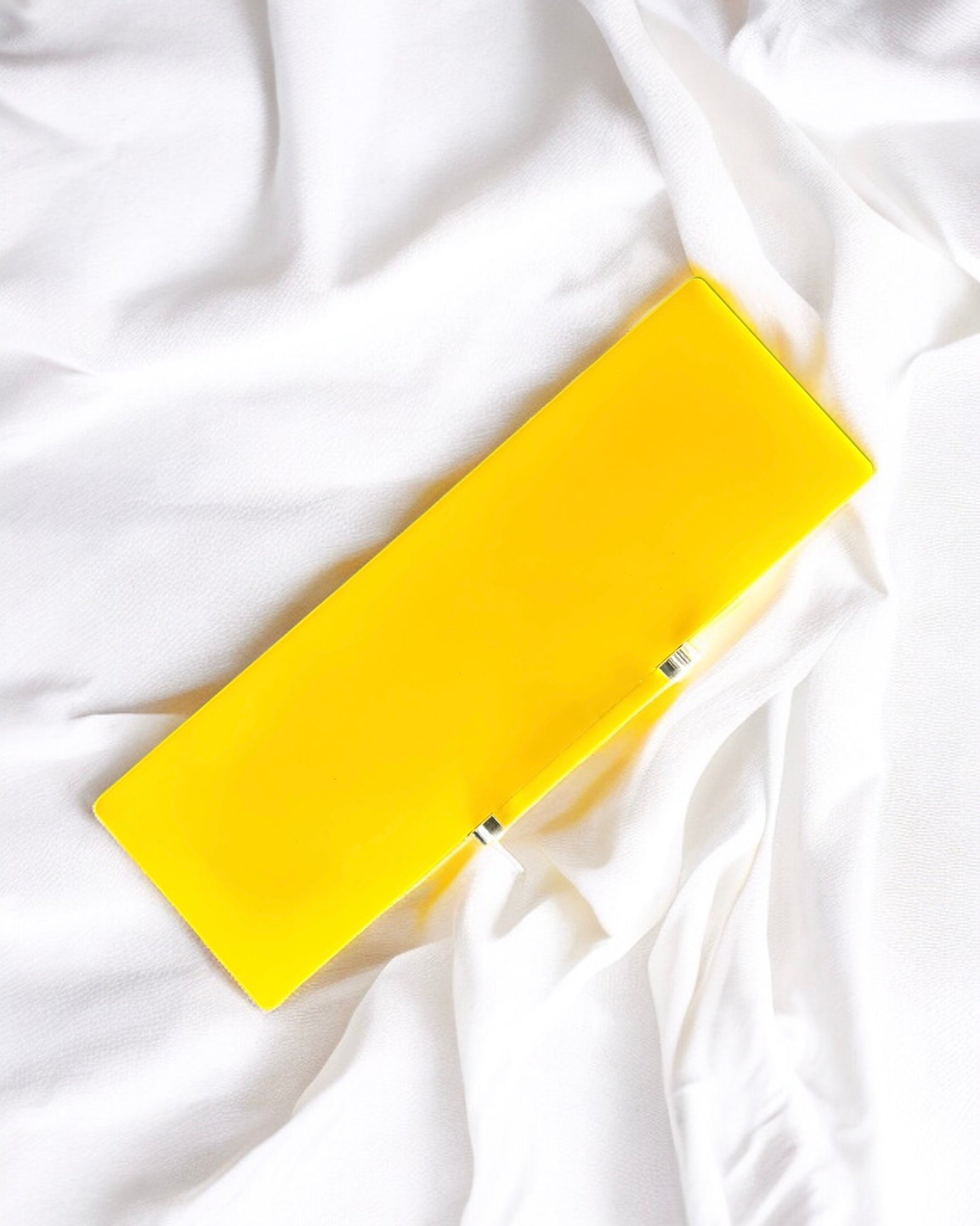 CLEARANCE - YELLOW ACRYLIC PLAQUE ON STAND