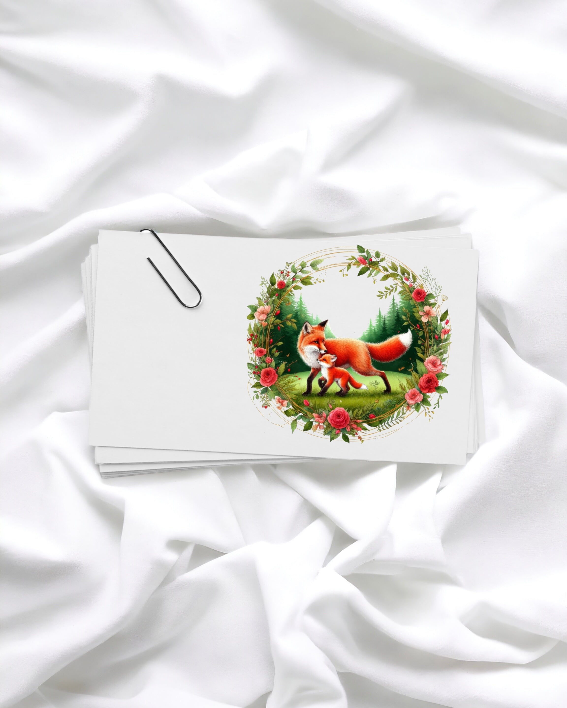 UVDTF - FOX WREATH DECAL