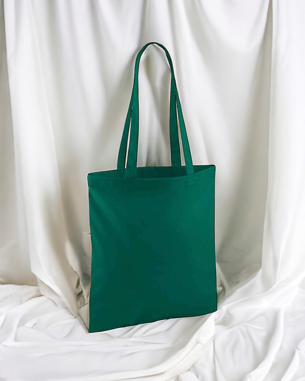 TOTE BAG LONG HANDLES - GREEN