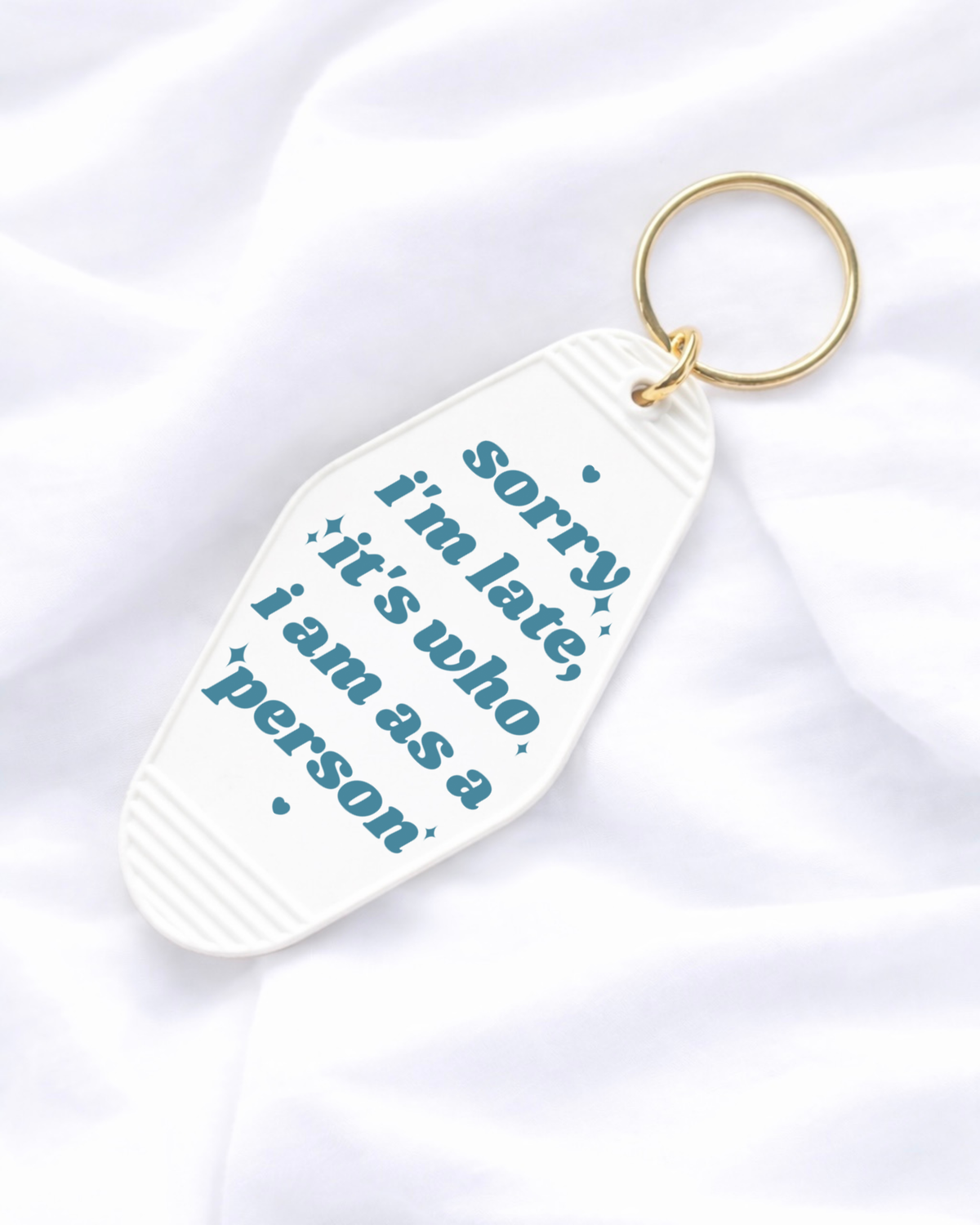 UVDTF - MOTEL DECAL - SORRY I’M LATE IT’S WHO I AM AS A PERSON