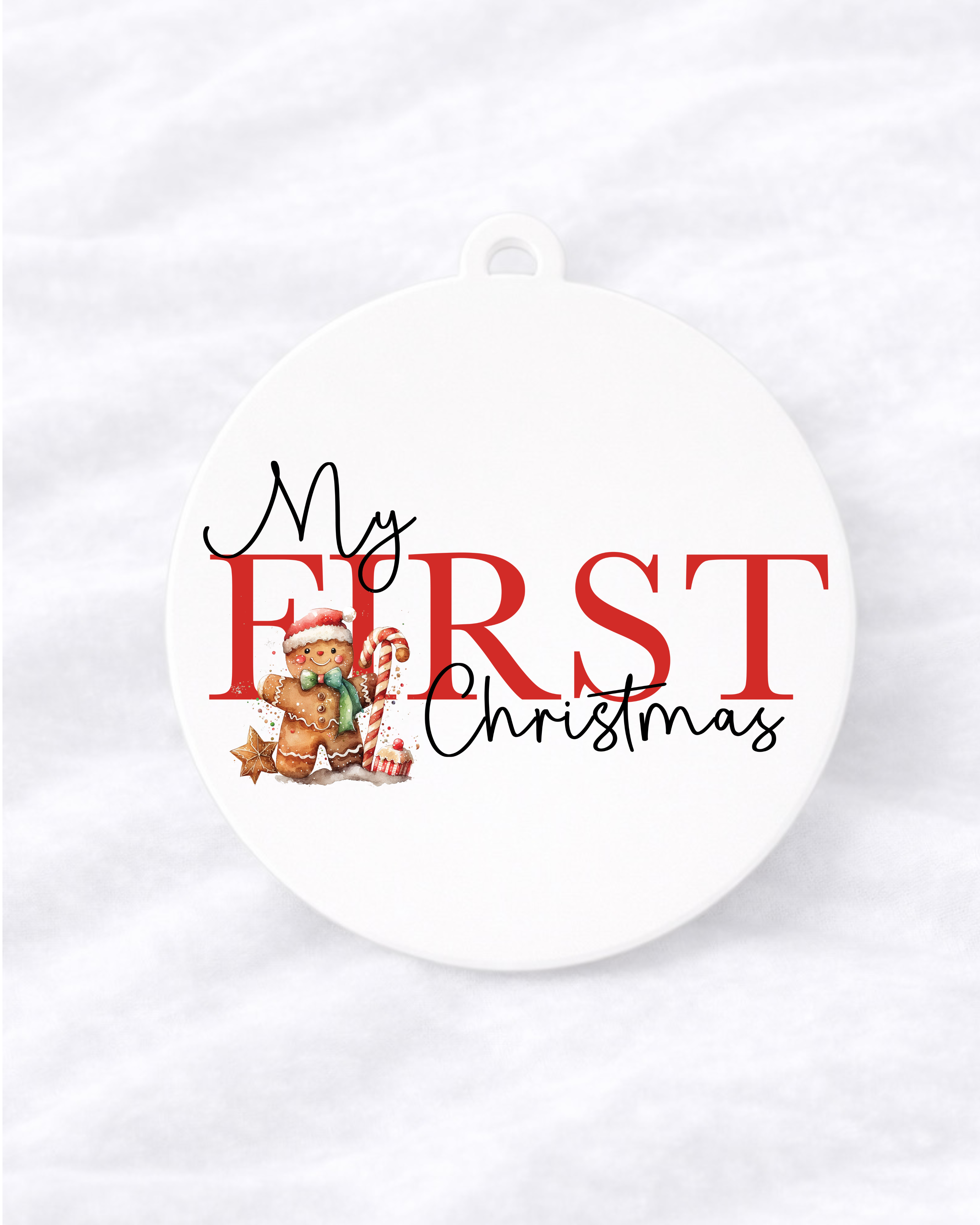 UVDTF - RED MY FIRST CHRISTMAS DECAL