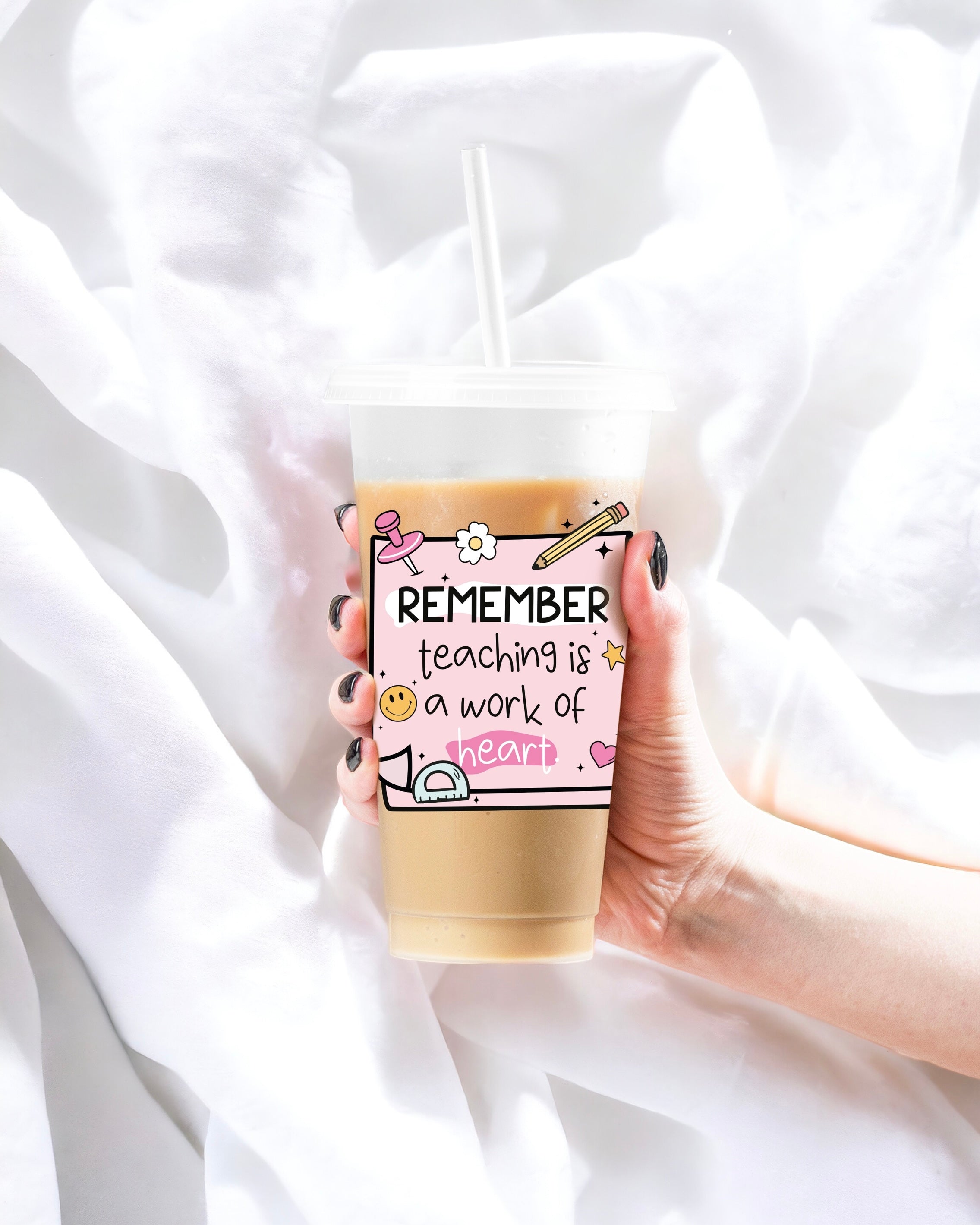 UVDTF - TEACHER REMINDER 4 PINK DECAL