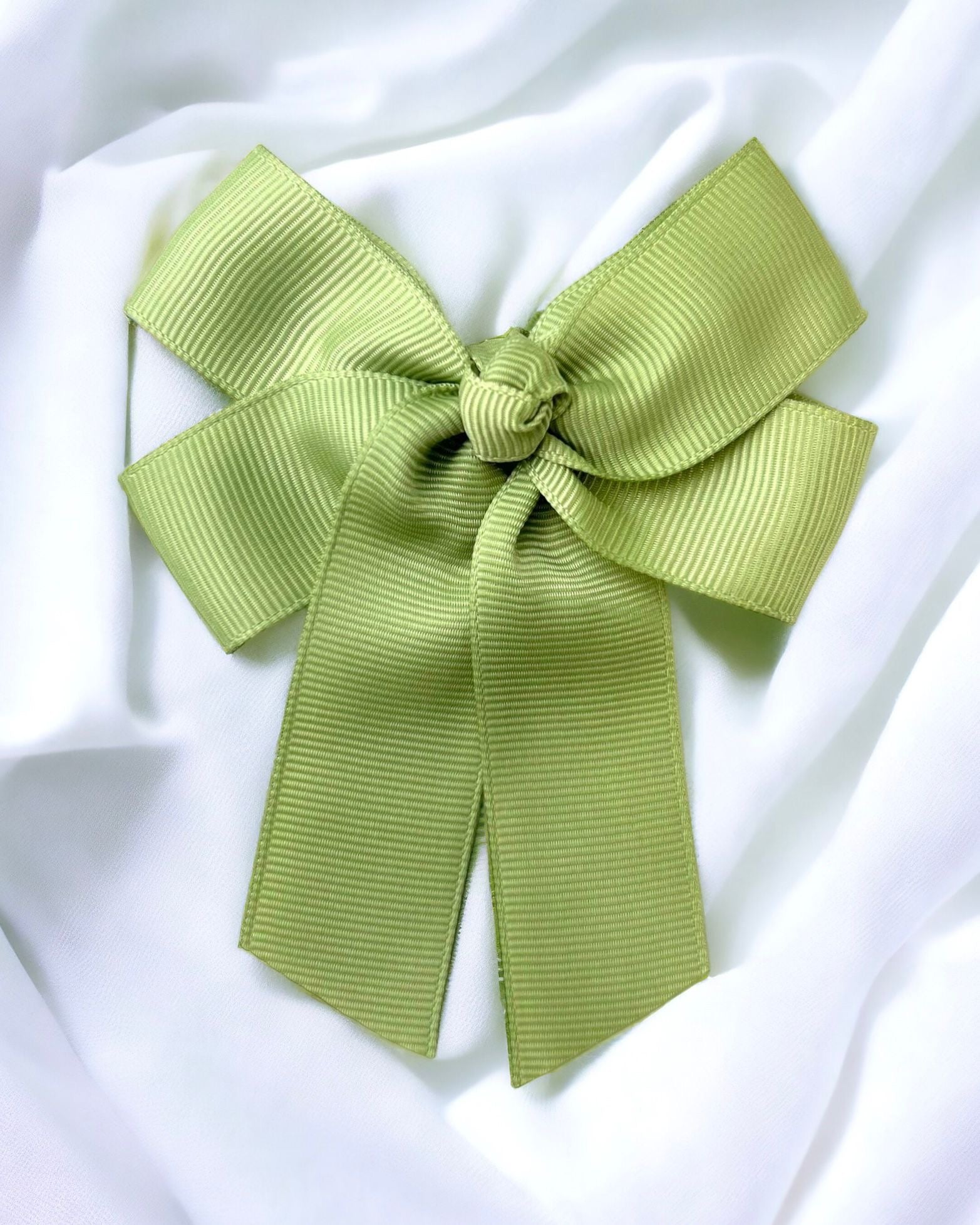 CLEARANCE - SPRING MOSS 4” HAIR BOW