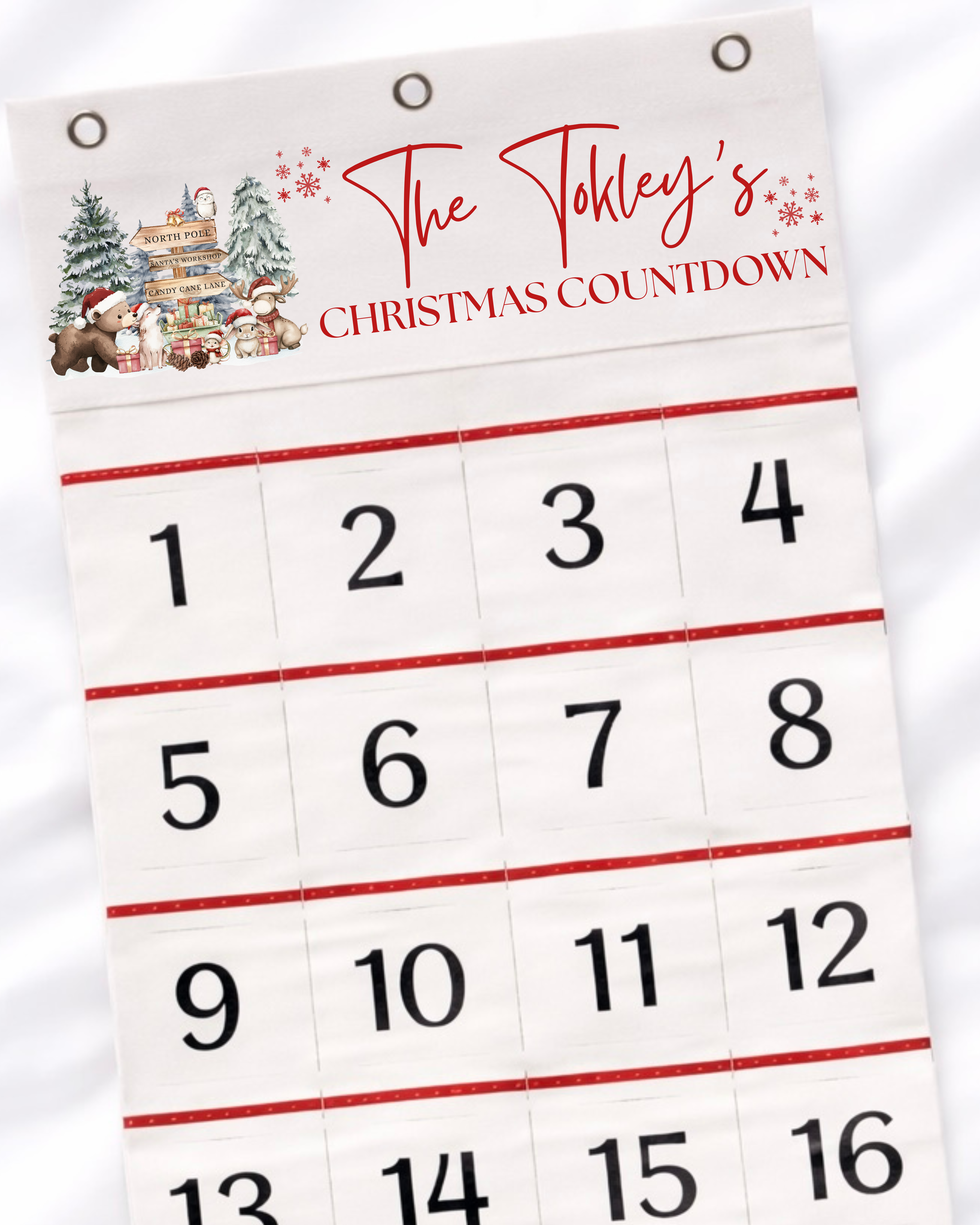 DTF - PERSONALISED - CHRISTMAS ADVENT CALENDAR