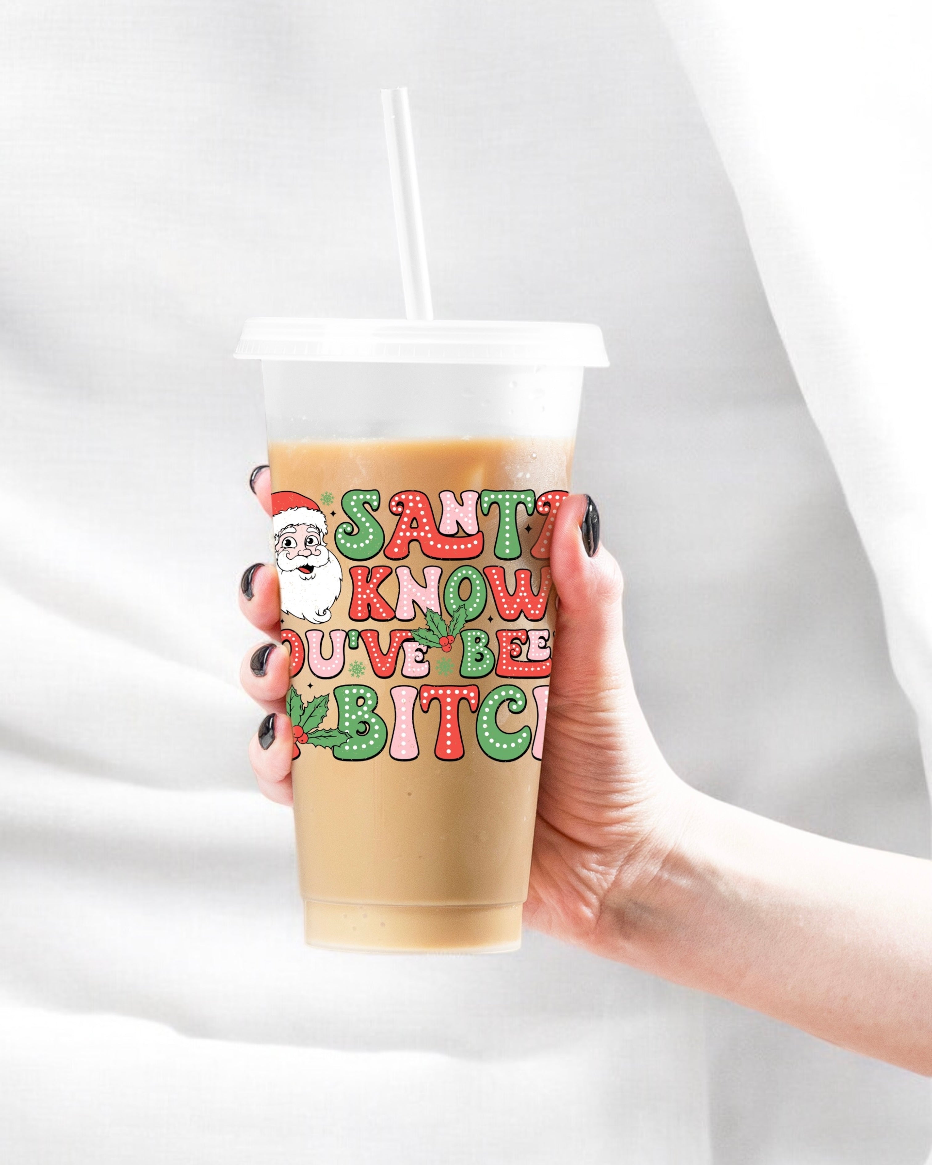 UVDTF - SANTA KNOWS YOU’VE BEEN A B***H DECAL