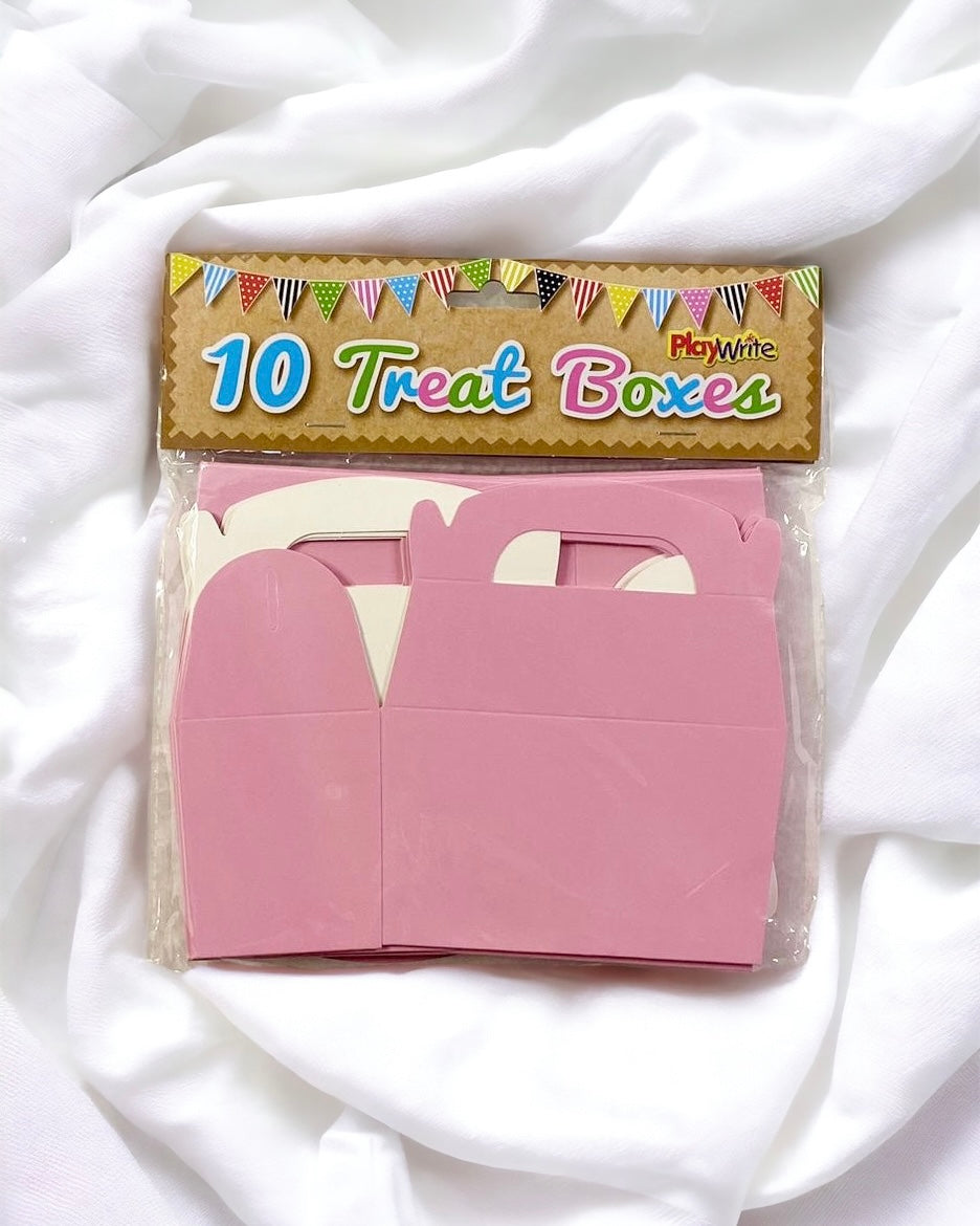 BABY PINK TREAT BOXES - PACK OF 10