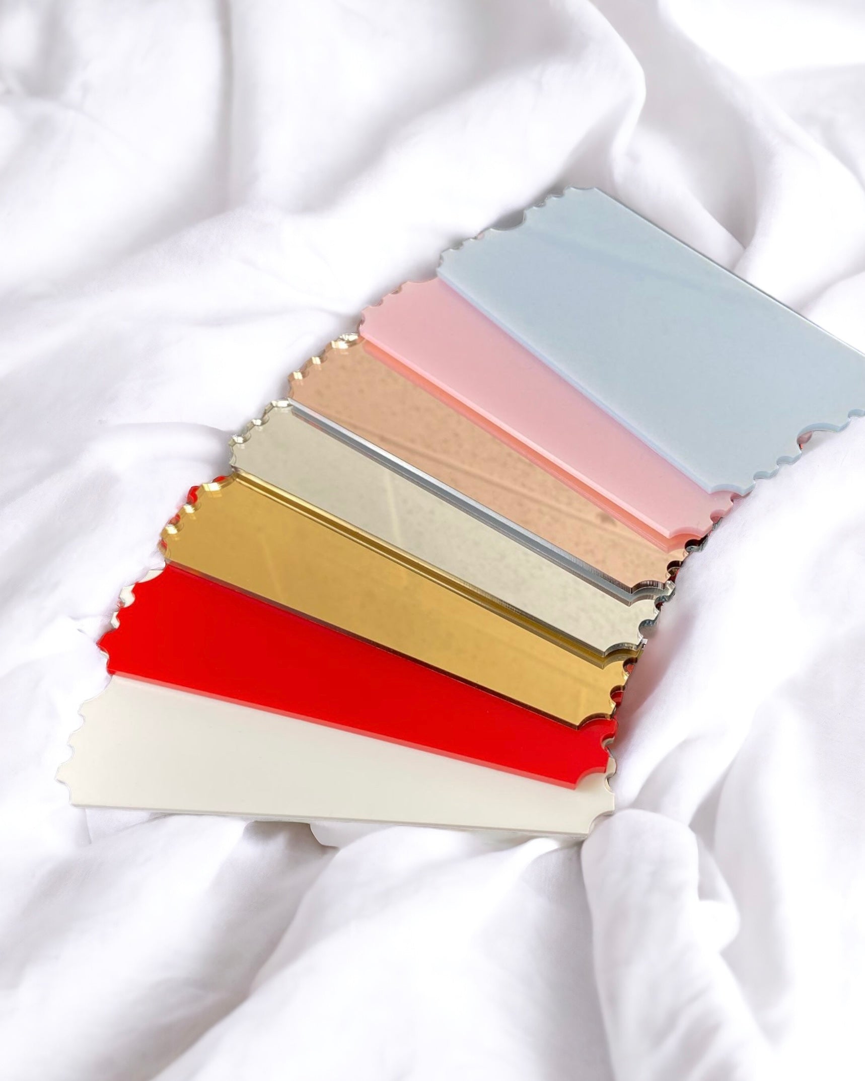 DISCONTINUED COLOURS - ACRYLIC TICKETS