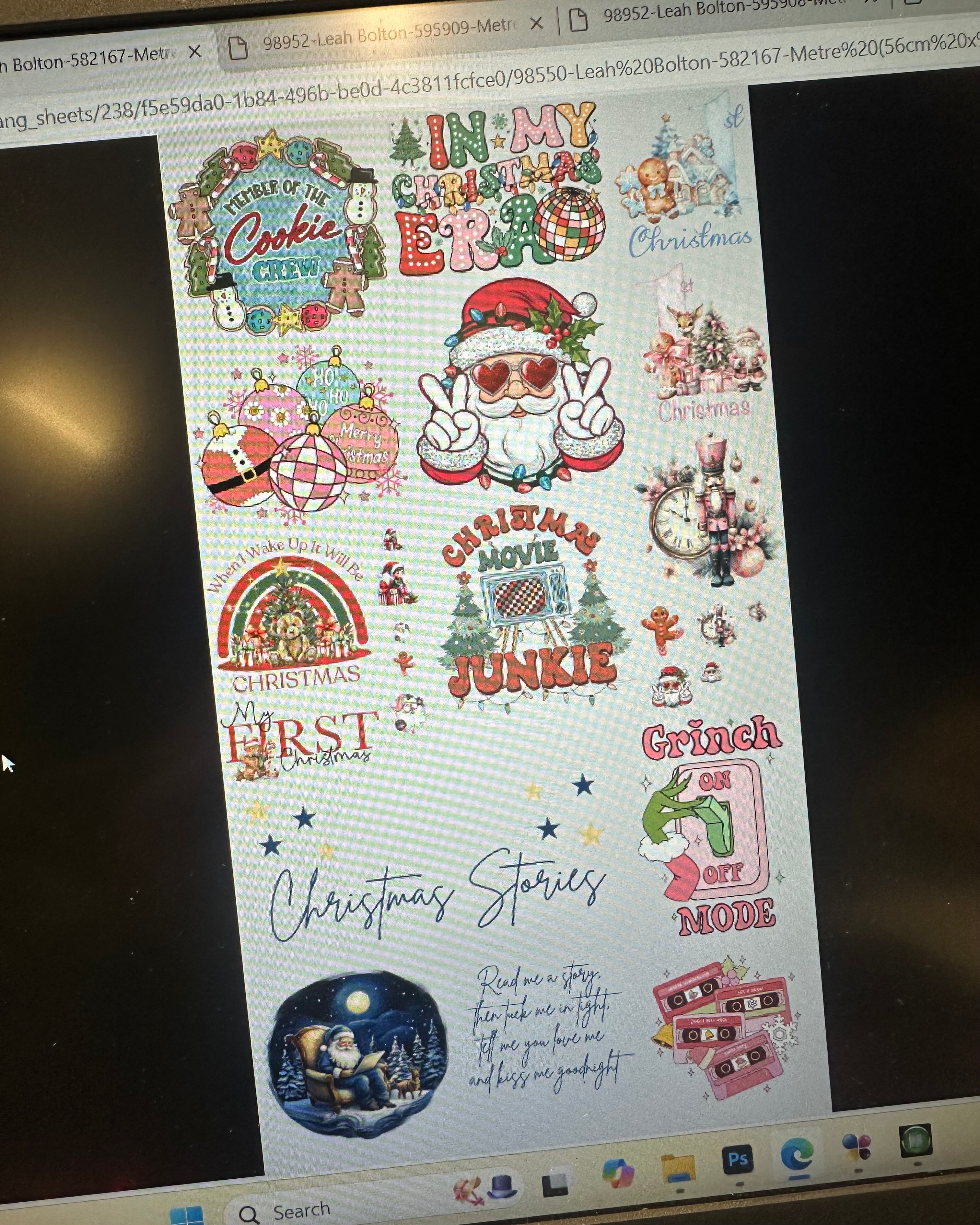 DTF - PRE-MADE CHRISTMAS GANG SHEET 1 (56x100cm)
