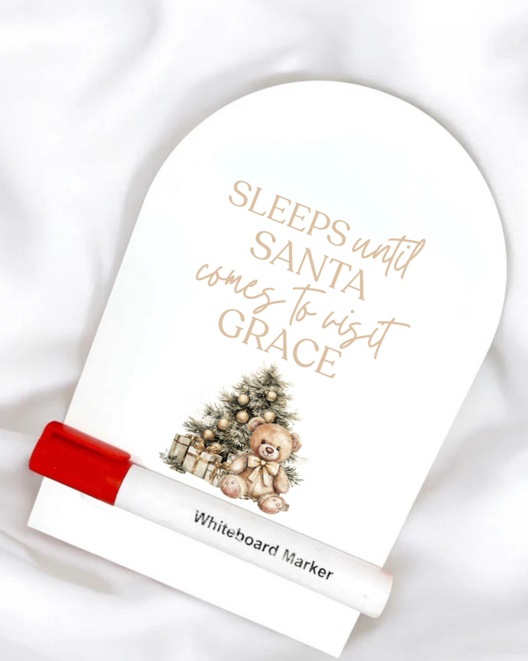 UVDTF - PERSONALISED - SLEEPS UNTIL SANTA COUNTDOWN
