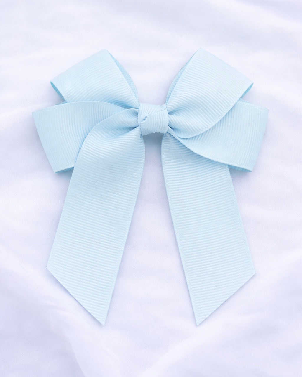 LIGHT BLUE 4” HAIR BOW