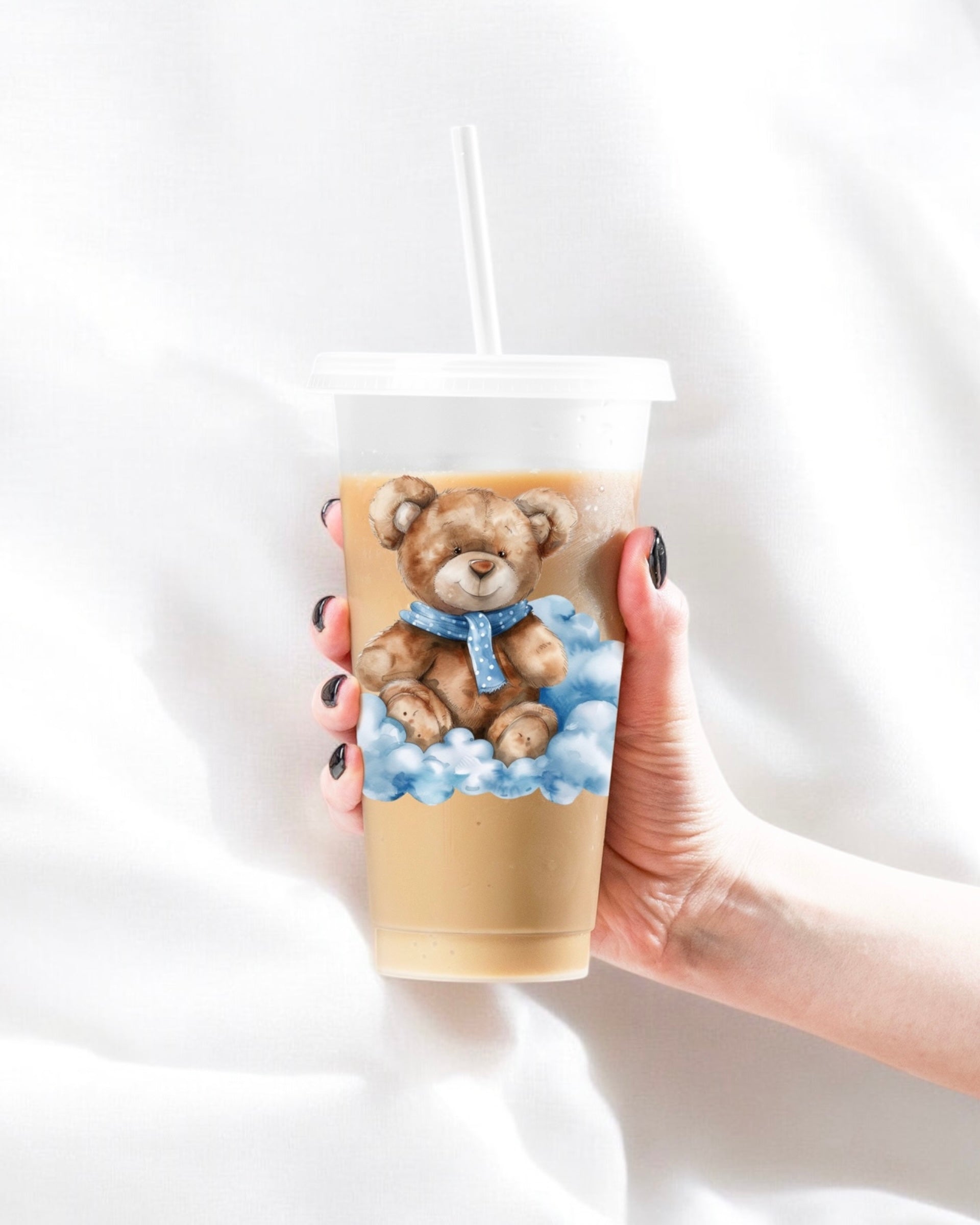 UVDTF - BLUE TEDDY BEAR DECAL