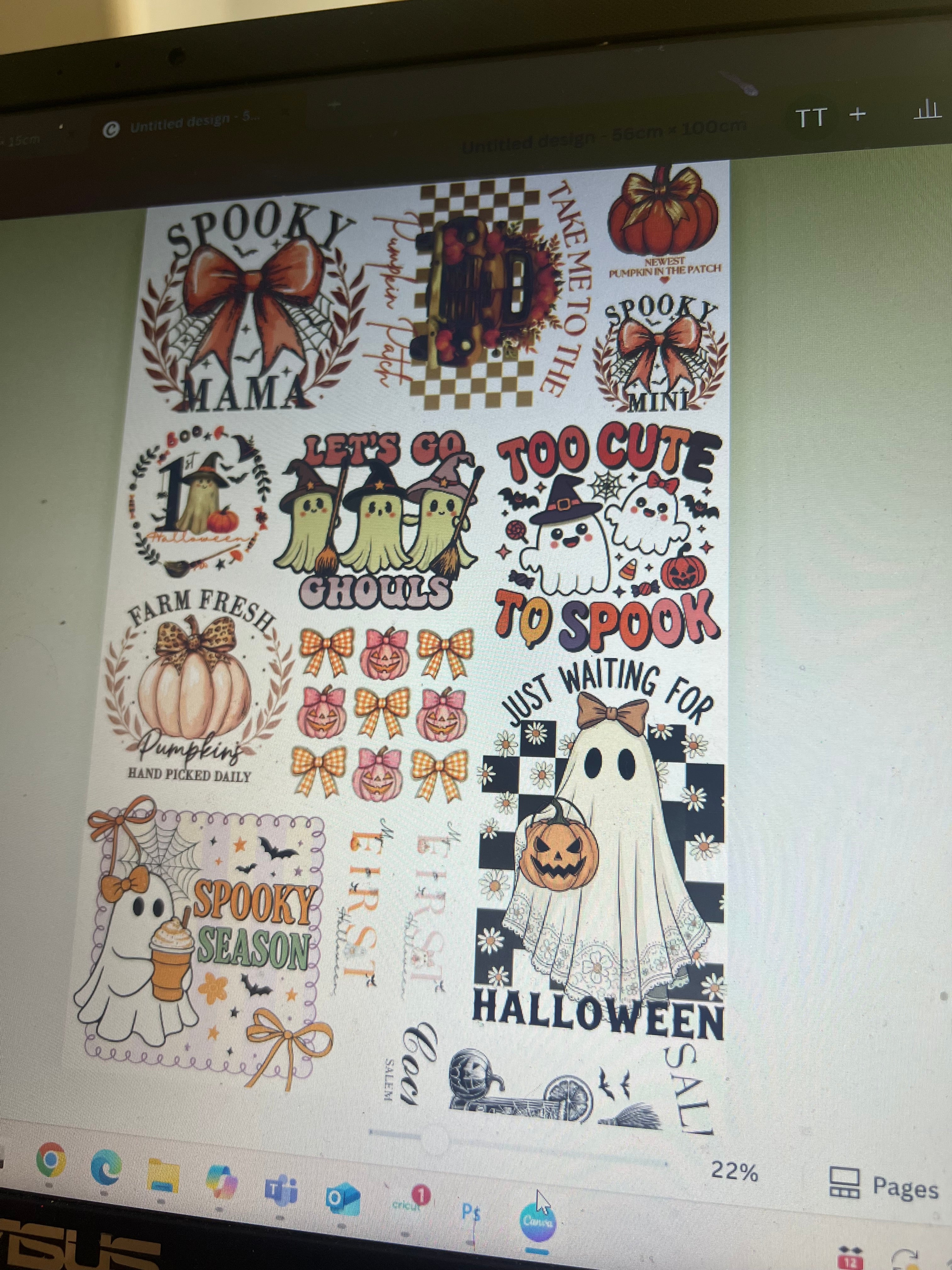 DTF - PRE-MADE HALLOWEEN GANG SHEET (56x100cm)