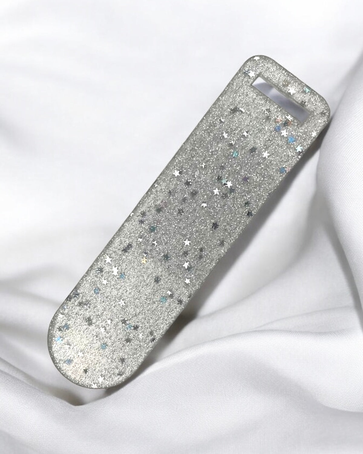 CLEARANCE - SPARKLE CLEAR TECKWRAP ACRYLIC BOOKMARKS - PACK OF 5