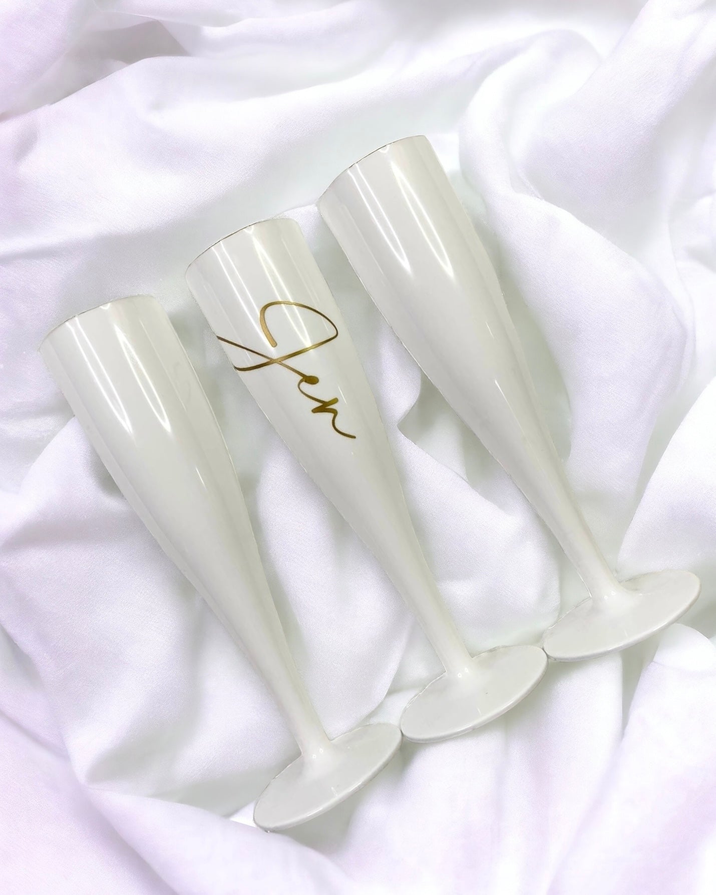 WHITE FLUTES 175ML - PACK OF 10