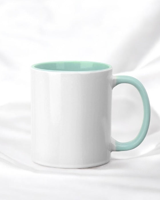 11OZ MINT GREEN INNER COLOURED MUG