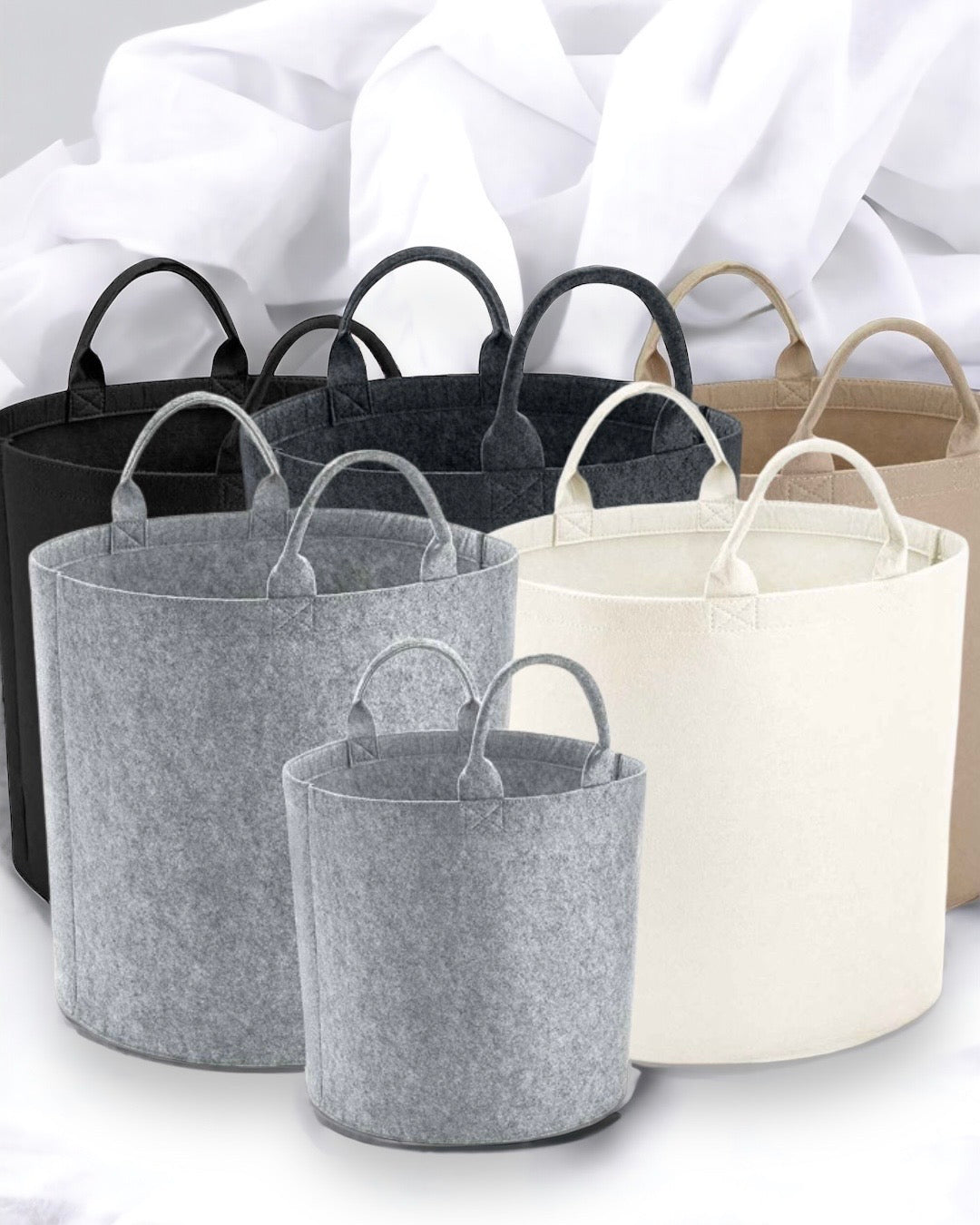 DISCONTINUED COLOURS - FELT STORAGE TRUG