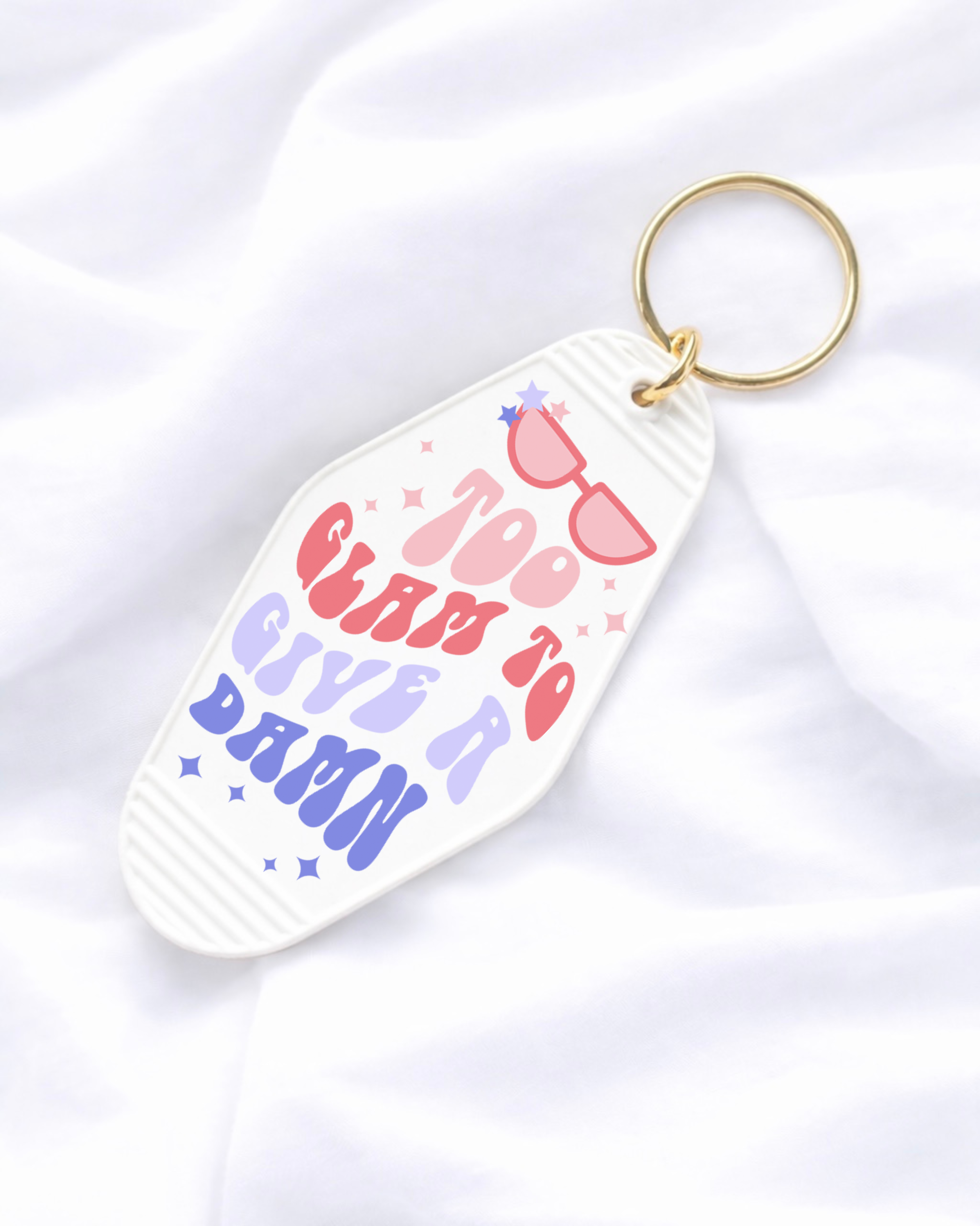 UVDTF - MOTEL DECAL - TOO GLAM TO GIVE A DAMN
