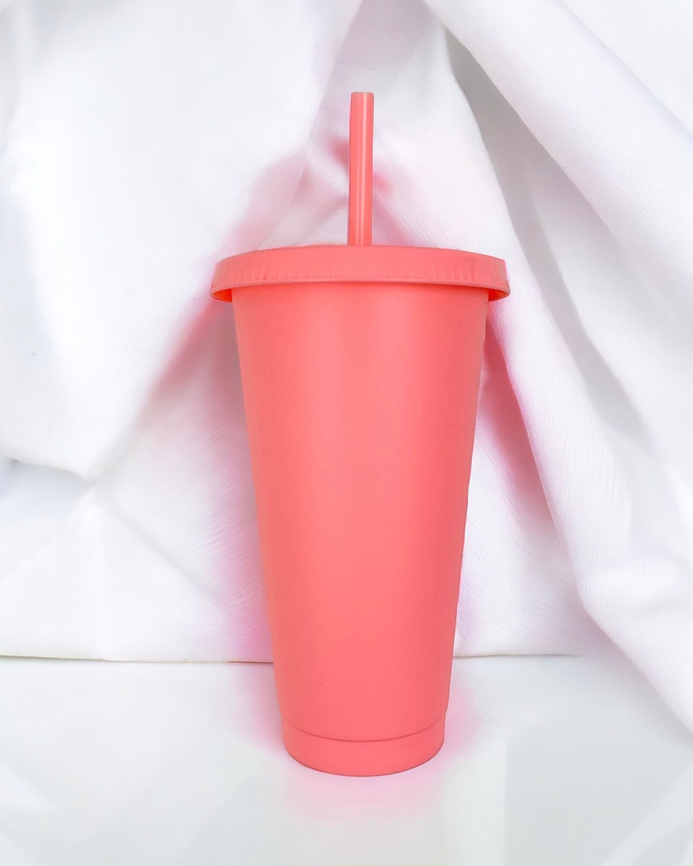 24OZ CORAL SOLID COLOUR CUP