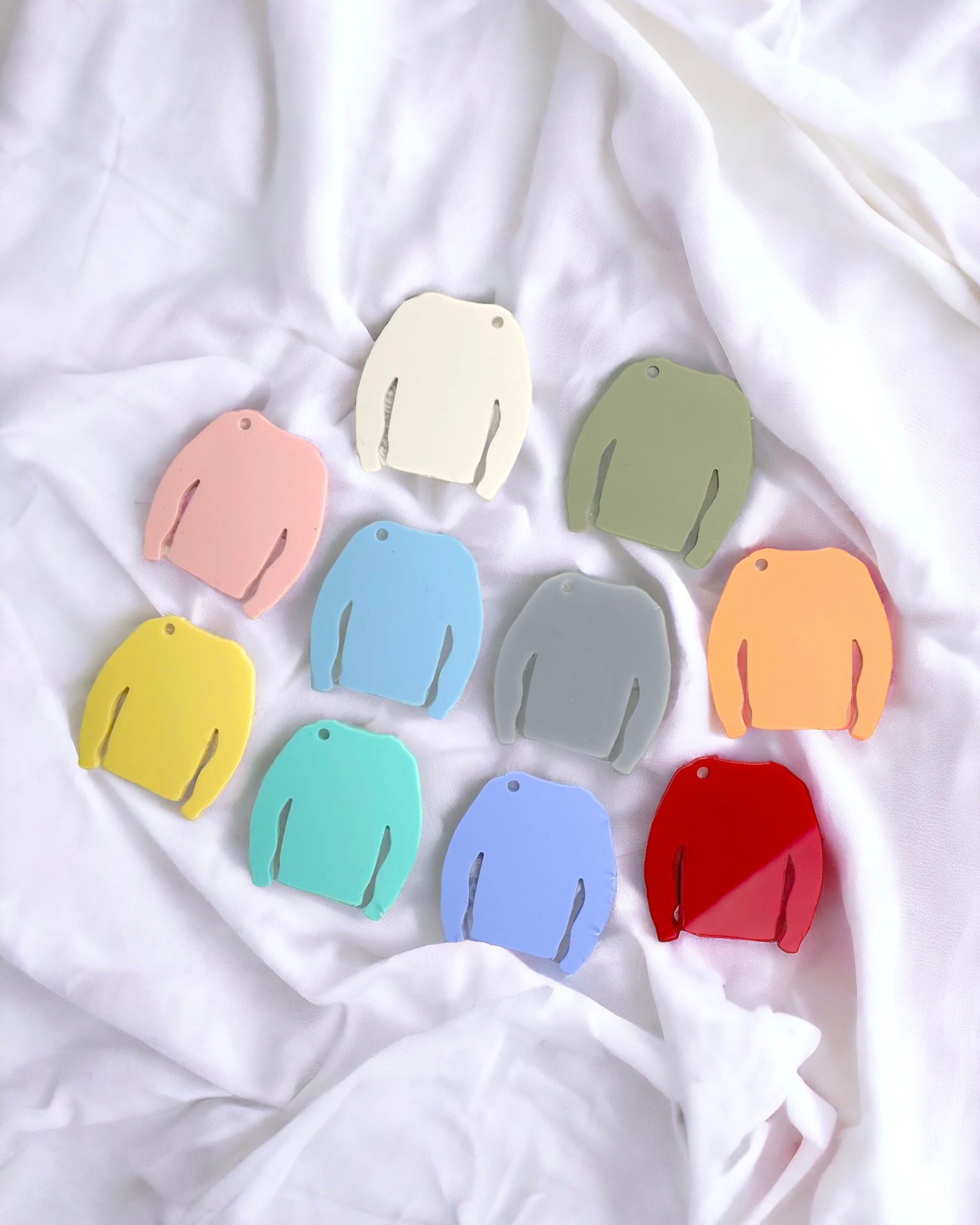 ACRYLIC JUMPER KEYRINGS - PACK OF 10