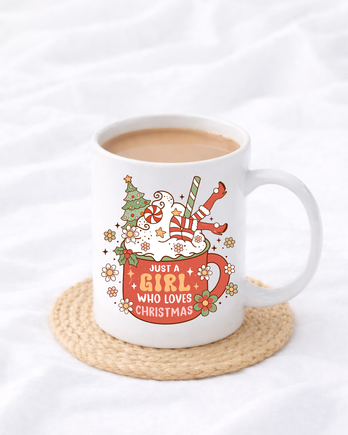 UVDTF - JUST A GIRL WHO LOVES CHRISTMAS DECAL