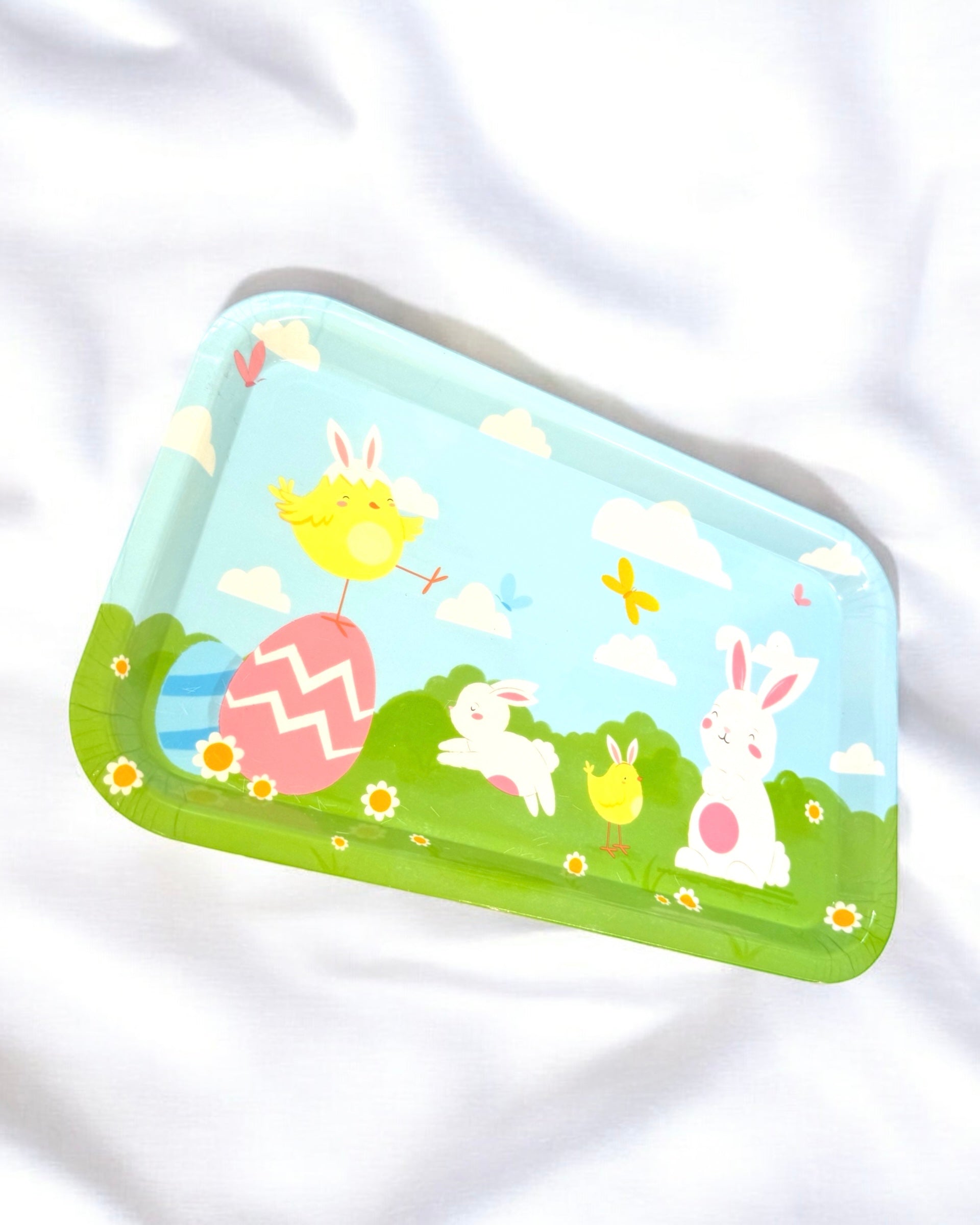 NEW STYLE EASTER PLASTIC SERVING TRAY