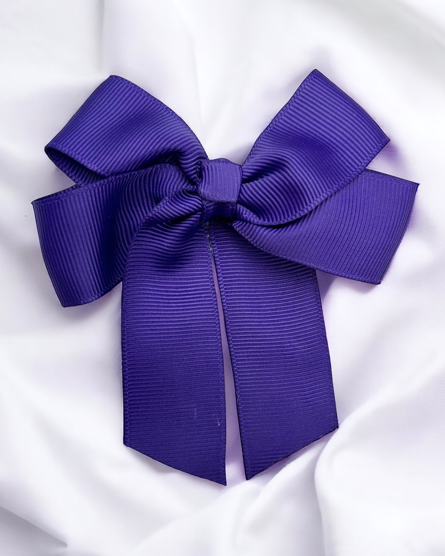 DARK PURPLE 4” HAIR BOW