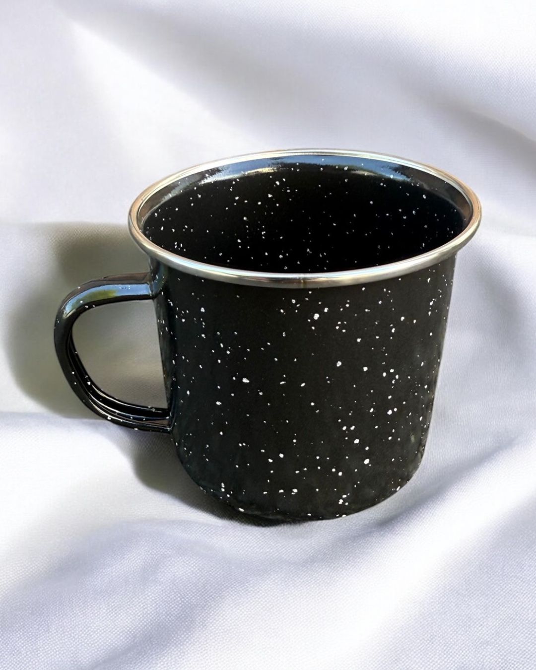 12OZ BLACK ENAMEL MUG