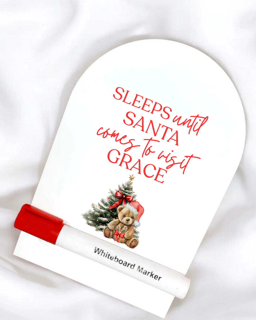 UVDTF - PERSONALISED - SLEEPS UNTIL SANTA COUNTDOWN