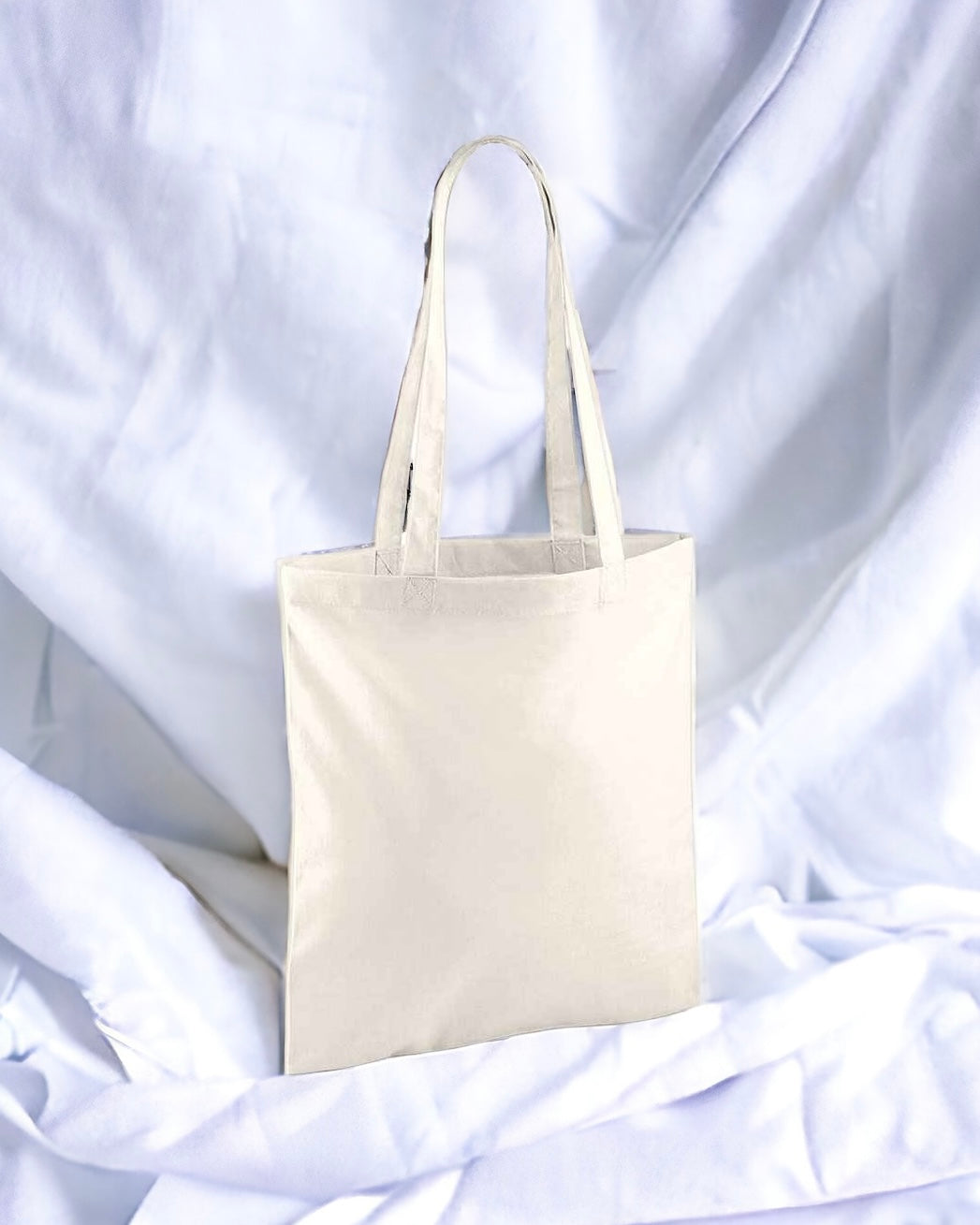 TOTE BAG LONG HANDLES — NATURAL