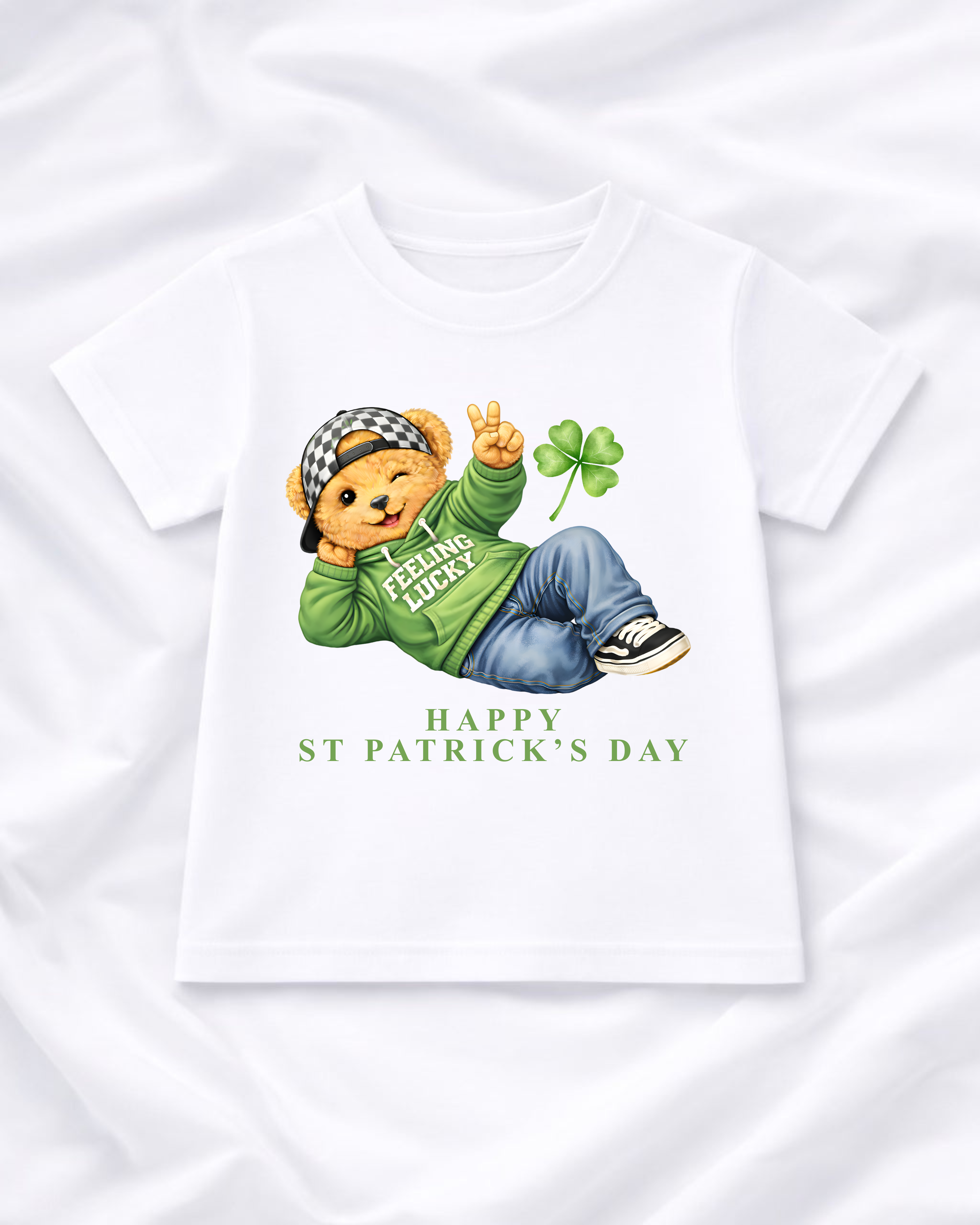 DTF - HAPPY ST PATRICKS DAY COOL BEAR