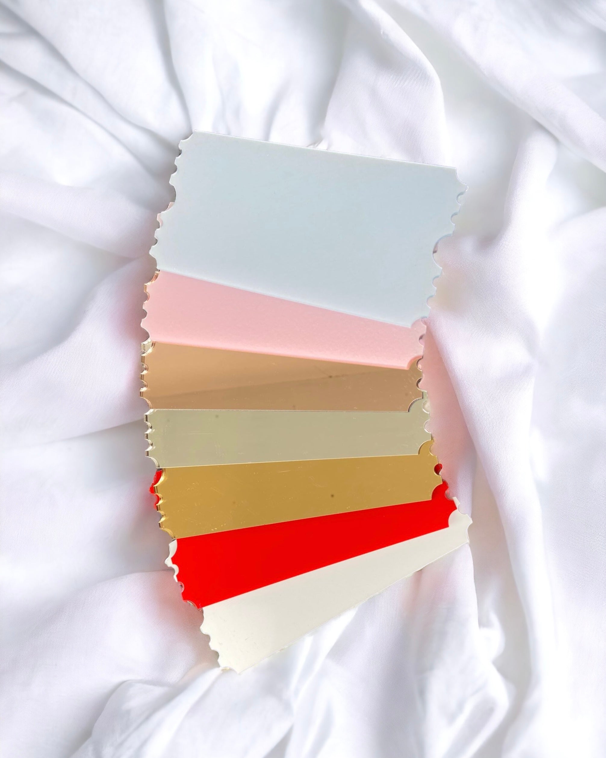 DISCONTINUED COLOURS - ACRYLIC TICKETS