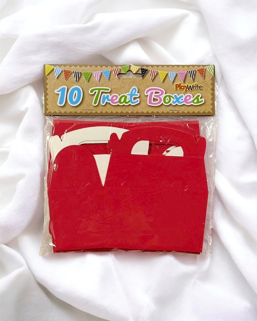 RED TREAT BOXES - PACK OF 10