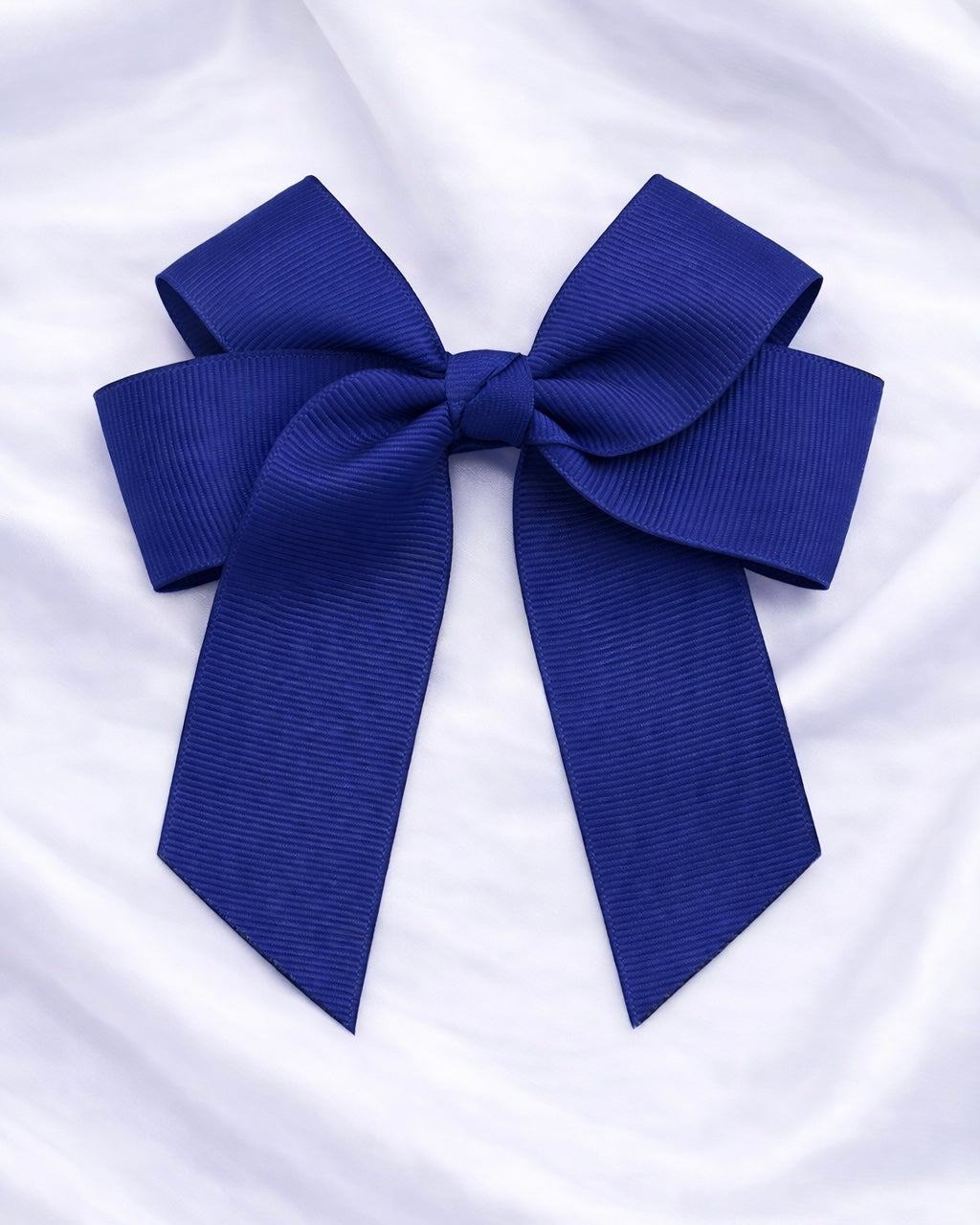 NAVY 4” HAIR BOW
