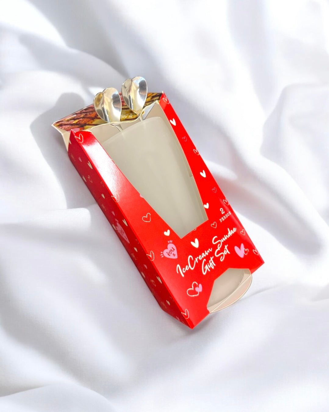 CLEARANCE - COUPLES ICE CREAM SUNDAE SET