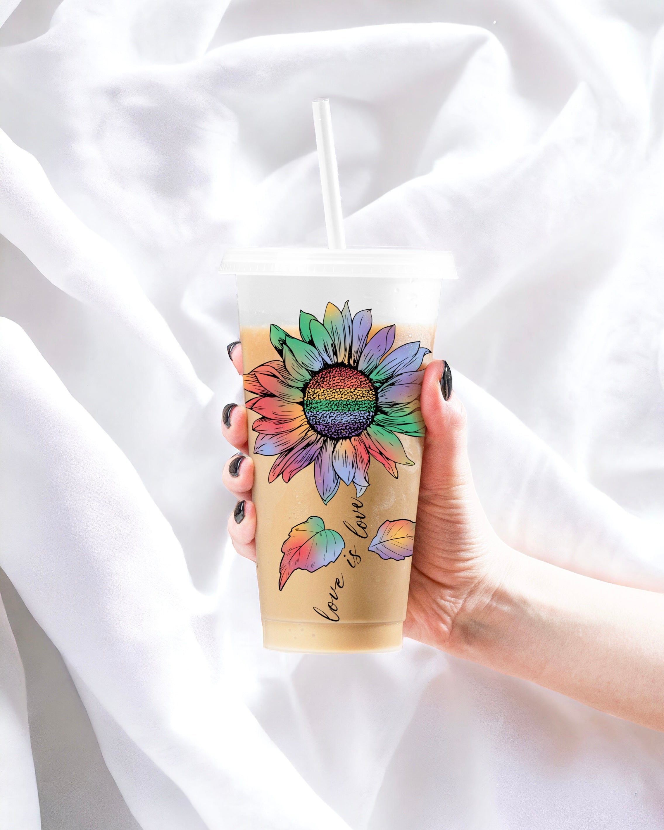 UVDTF - LOVE IS LOVE FLOWER DECAL