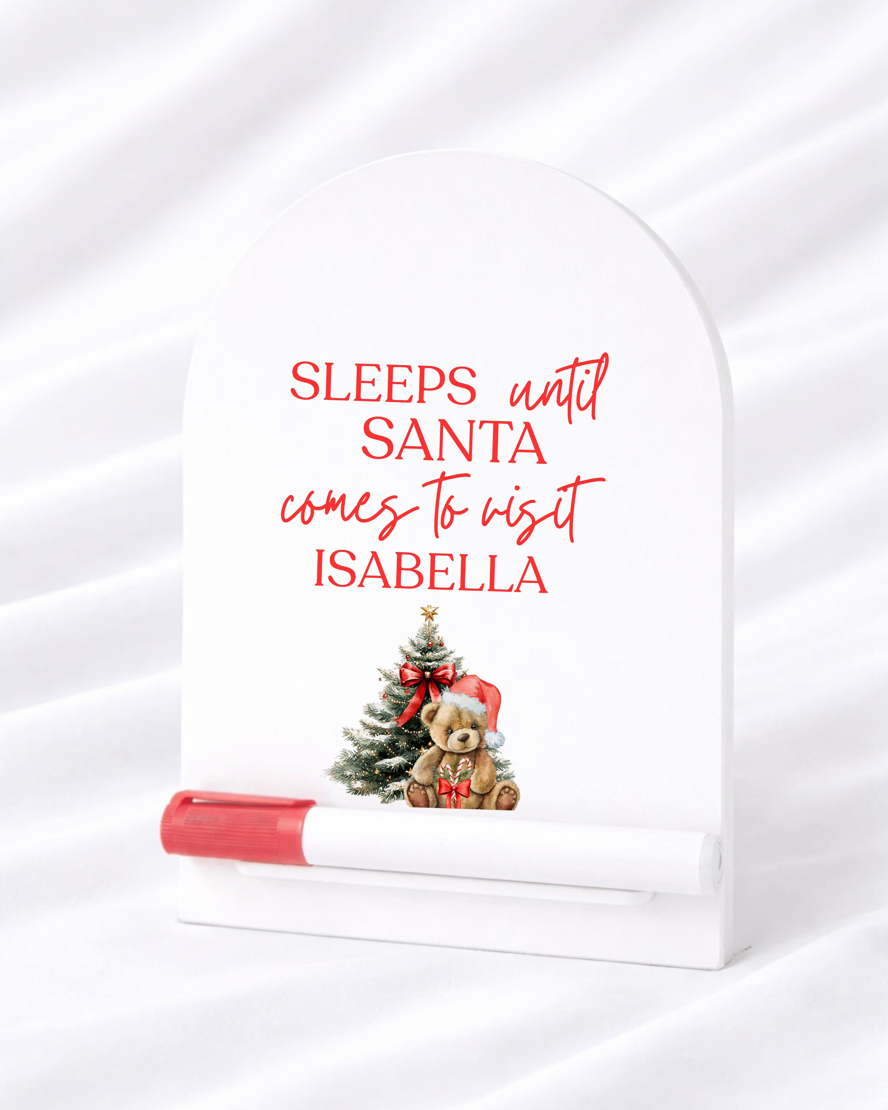 UVDTF - PERSONALISED - SLEEPS UNTIL SANTA COUNTDOWN