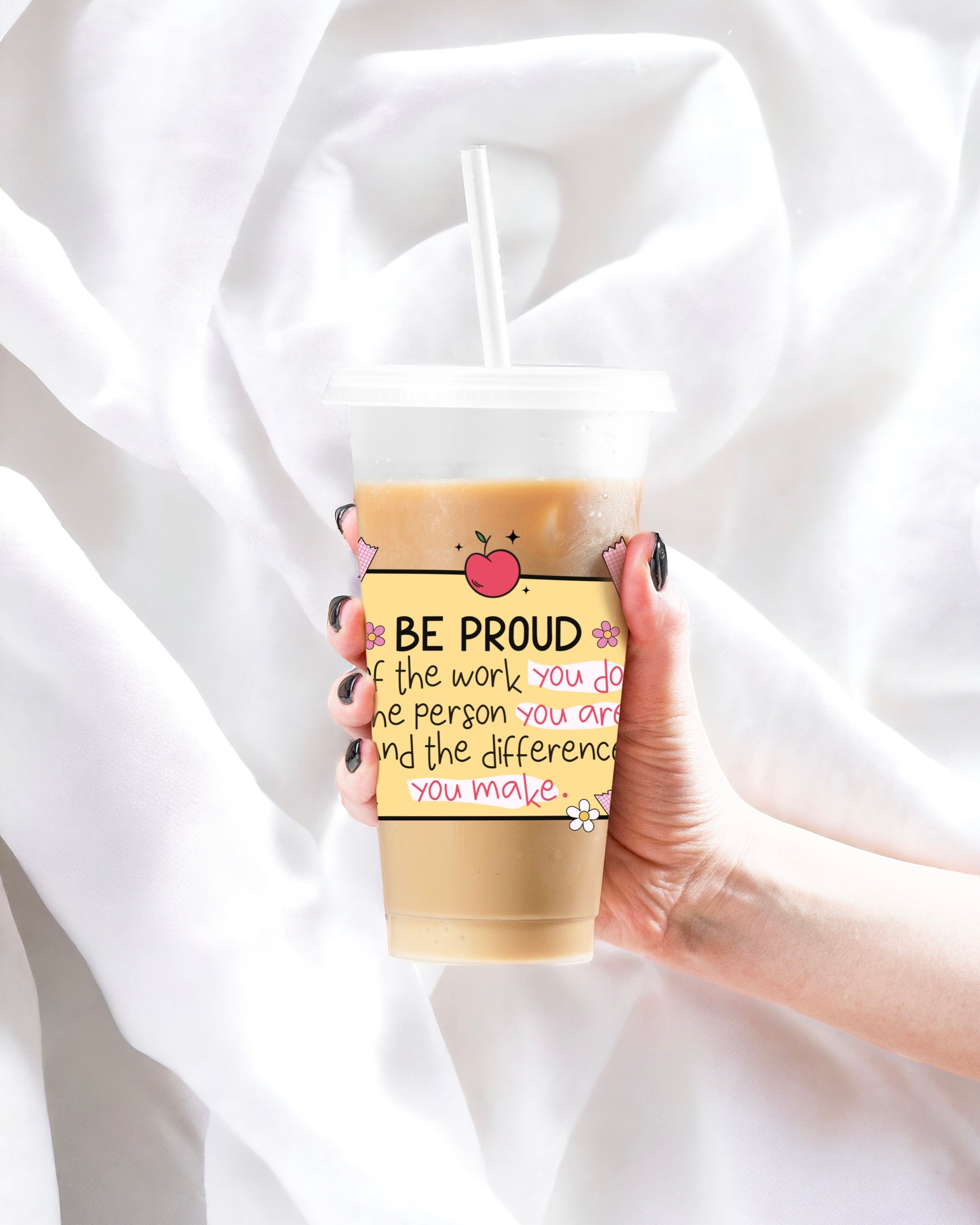 UVDTF - TEACHER REMINDER 3 YELLOW DECAL